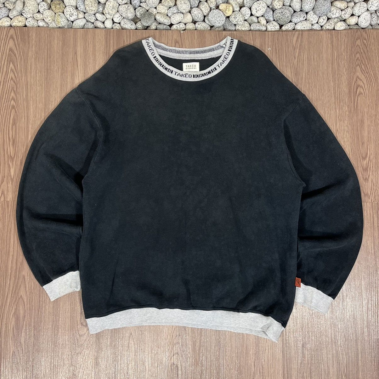 Japanese Brand × Takeo Kikuchi 00’s Takeo Kikuchi Japan Neck Taped Sweatshirt Size US XL / EU 56 / 4 - 1 Thumbnail