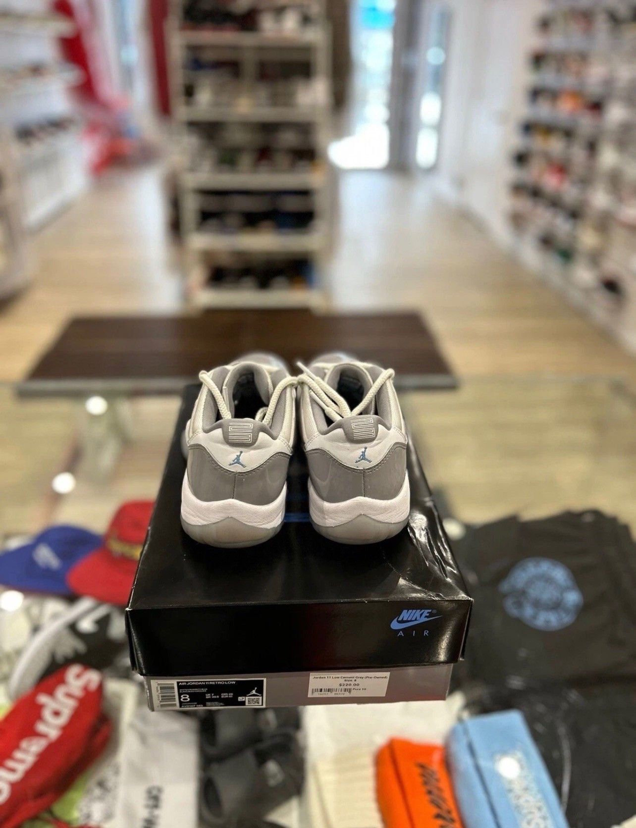 Jordan Brand Jordan 11 Low Cement Grey Size US 8 / EU 41 - 4 Thumbnail