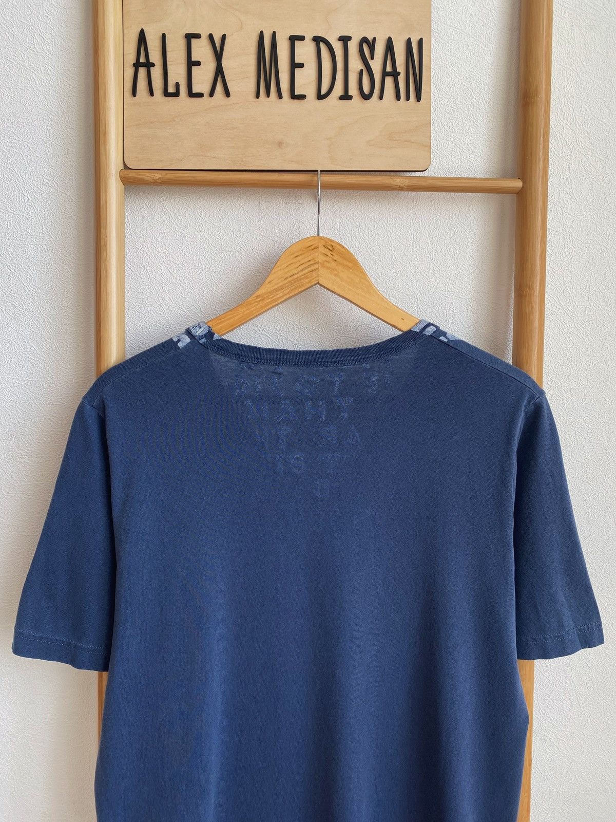Maison Margiela MAISON MARTIN MARGIELA AIDS garment dyed v- neck t-shirt Size US M / EU 48-50 / 2 - 5 Thumbnail