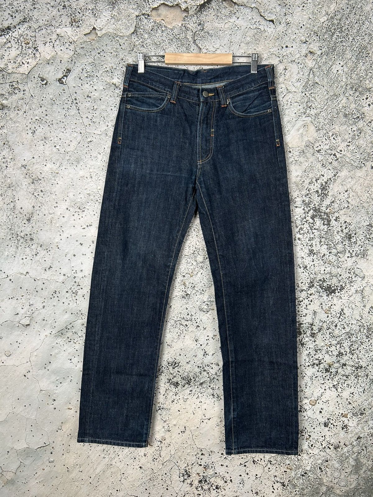 Japanese Brand Maharishi Denim Navy Raw Streetwear Vintage Japanese Grunge Size US 30 / EU 46 - 2 Thumbnail