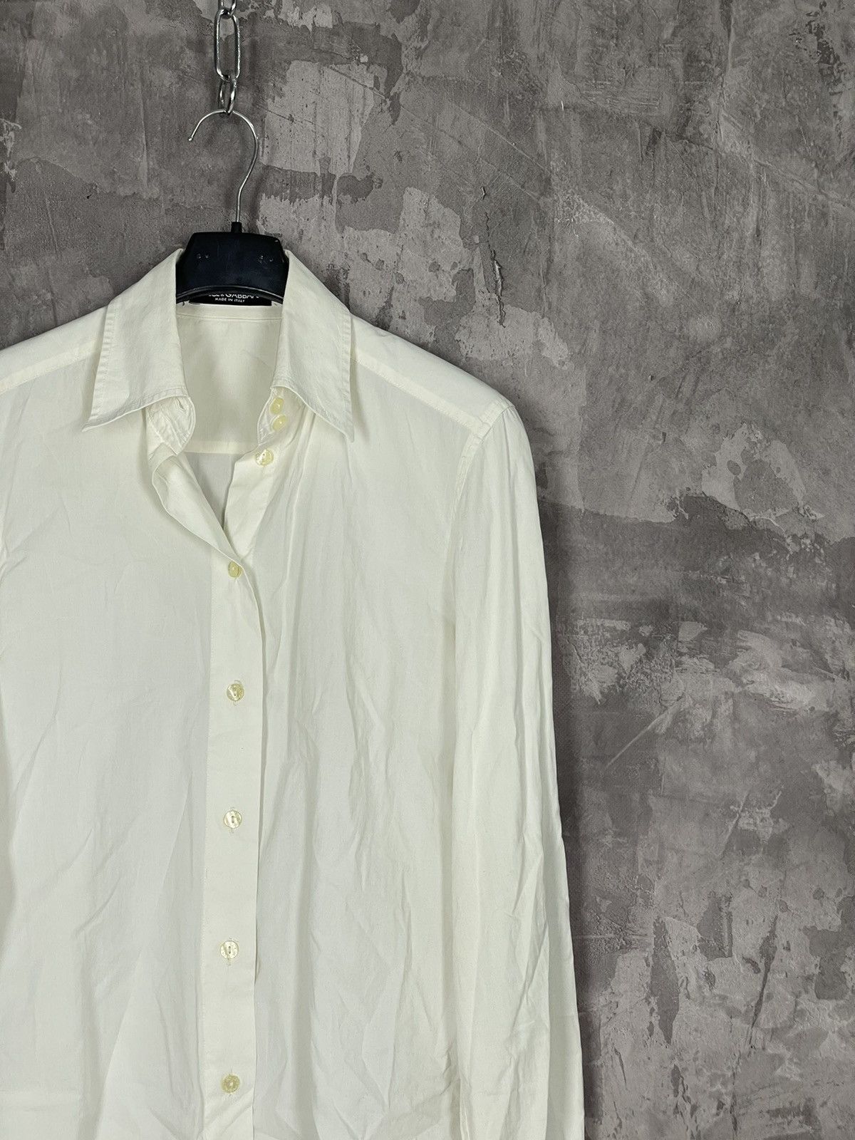 Dolce & Gabbana Vintage Women’s Dolce Gabbanna Basic White Shirt Button Up Size XS / US 0-2 / IT 36-38 - 4 Thumbnail