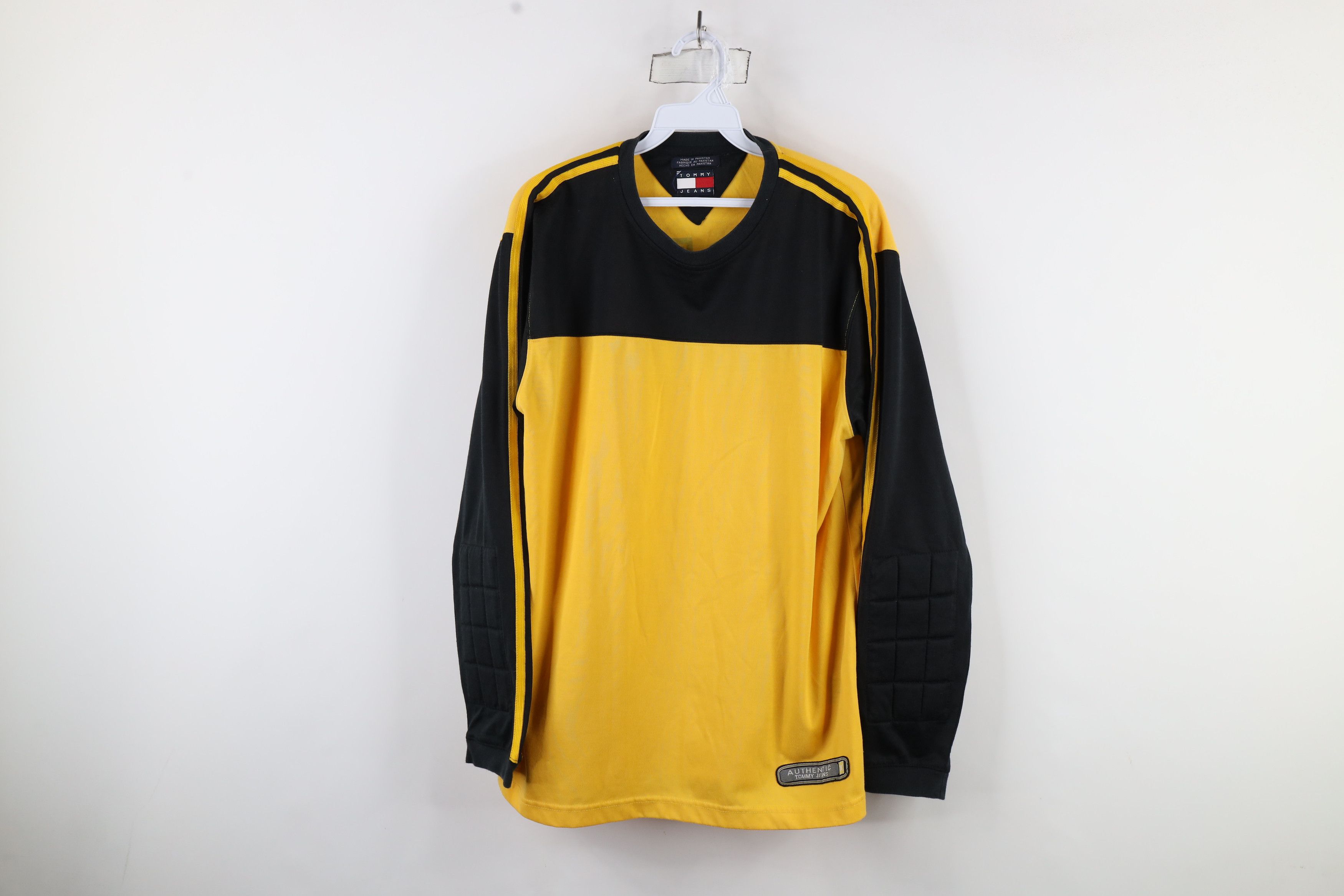 Tommy Hilfiger × Vintage Vintage 90s Tommy Hilfiger Goalkeeper Goalie Soccer Jersey Size US L / EU 52-54 / 3 - 1 Thumbnail