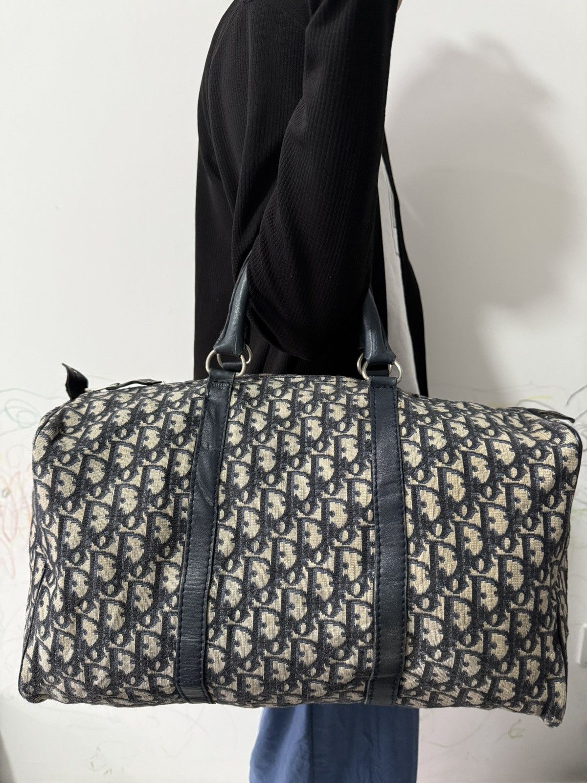 Dior × Hedi Slimane Dior Homme AW05 Hedi Era Black Drum Duffel Bag