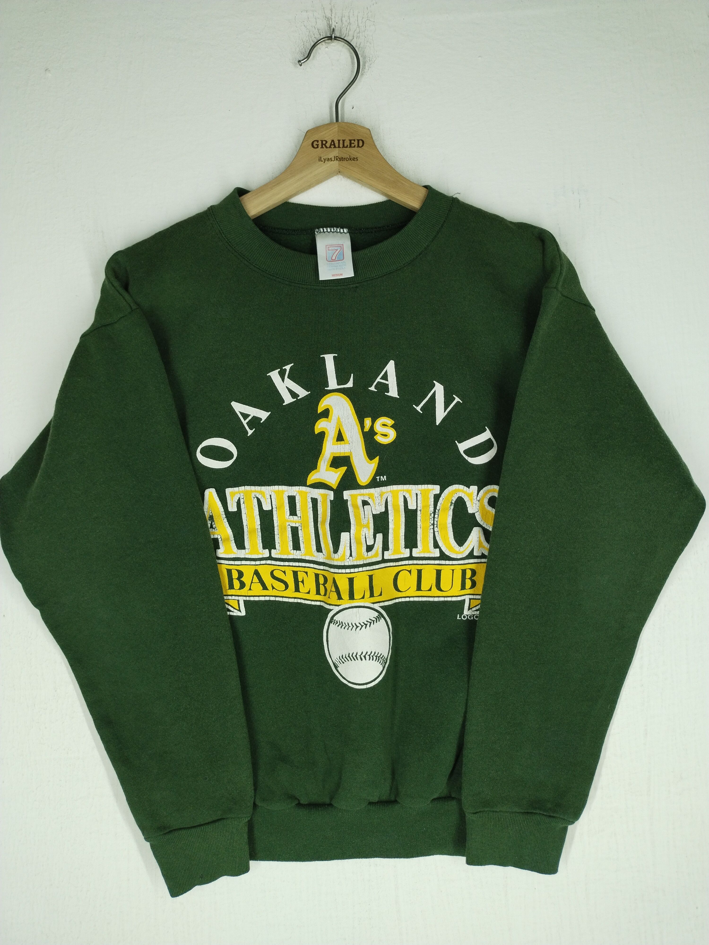Vintage Vtg 1987 MLBPC Logo 7 Oakland Baseball Club Sweatshirt Size US M / EU 48-50 / 2 - 2 Thumbnail
