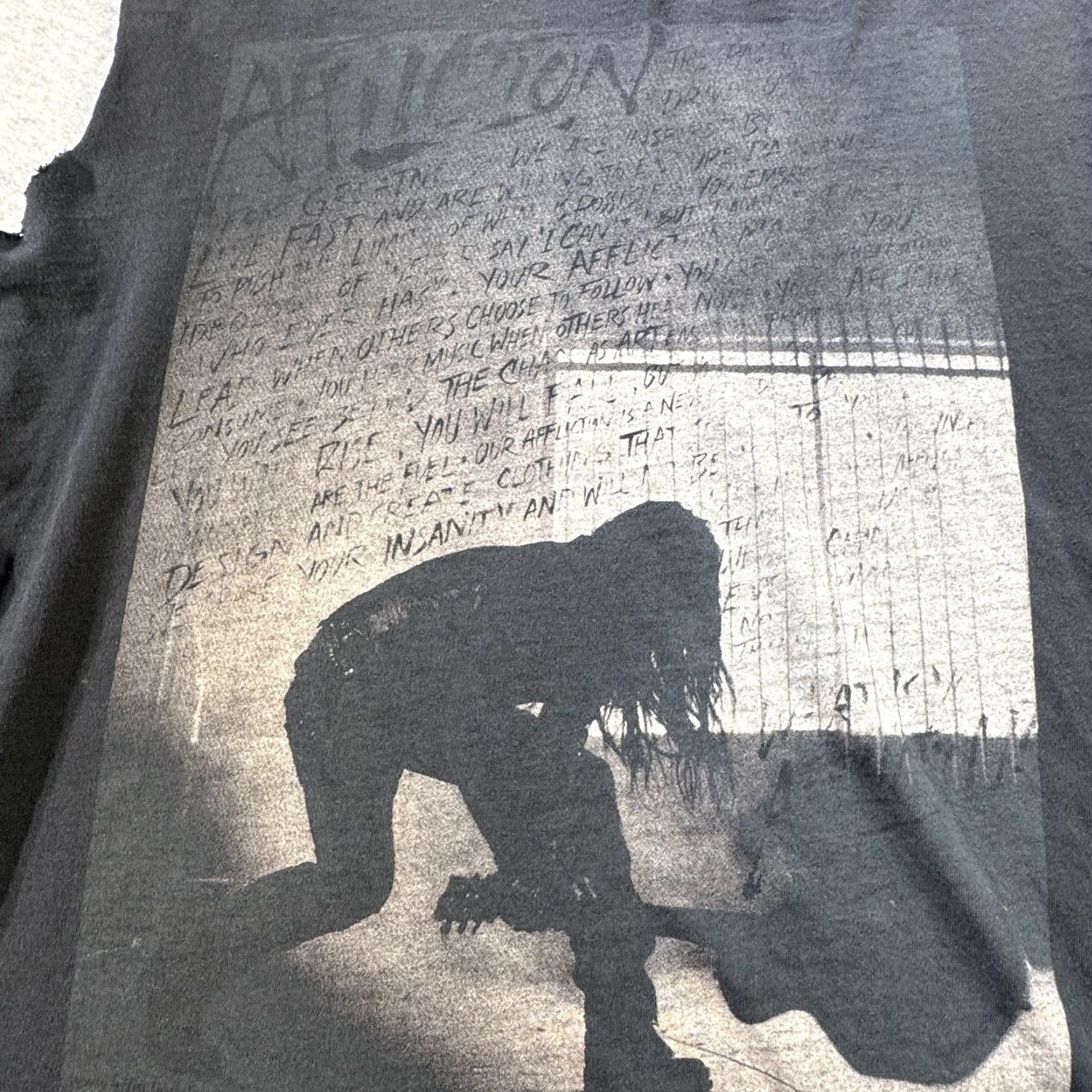 Affliction VINTAGE Affliction Men's T-Shirt Sleeveless Punk Grunge Rock Music Black Small Distressed Graphic Tee Size US S / EU 44-46 / 1 - 2 Thumbnail