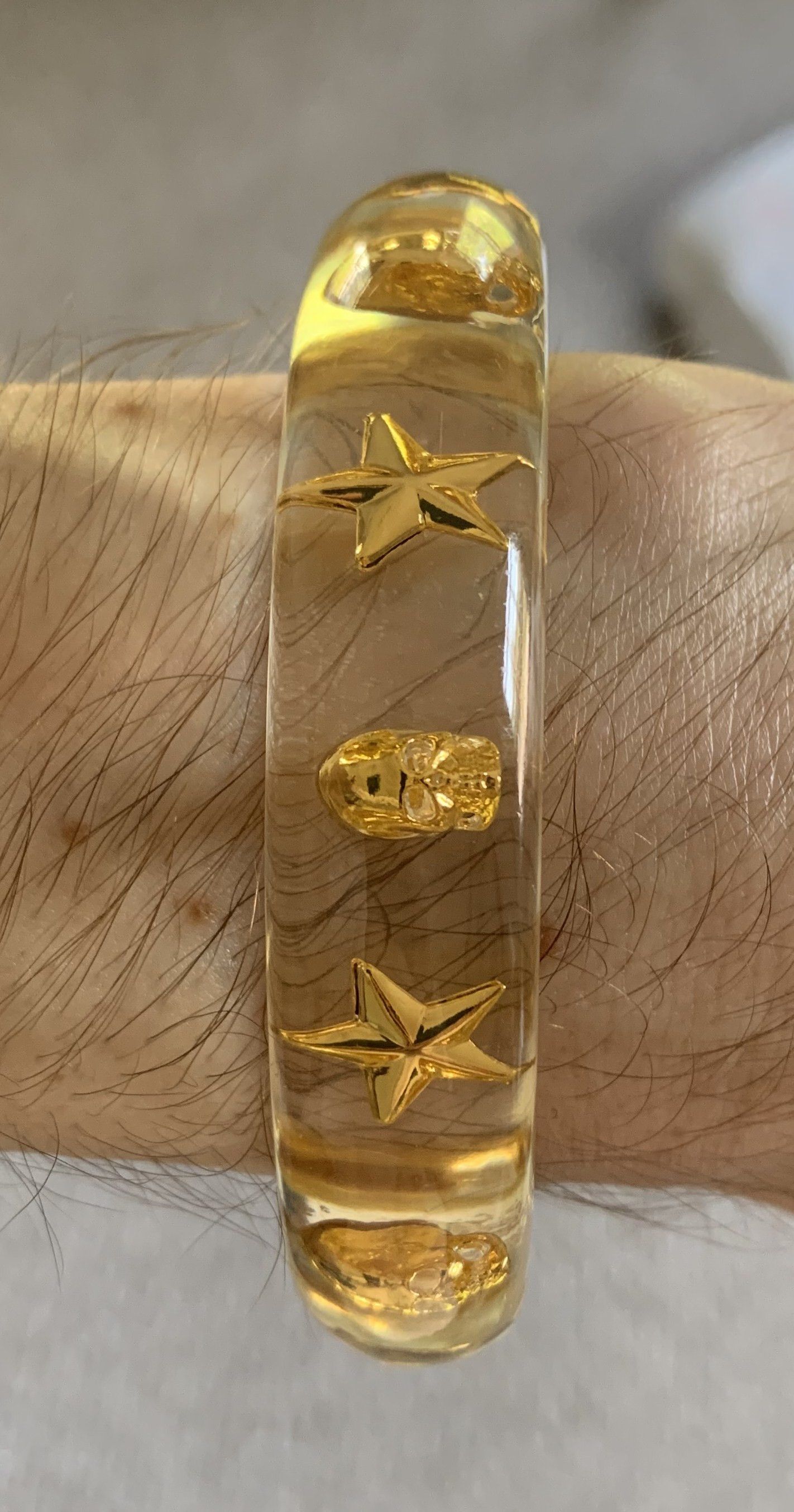 Hysteric Glamour Acrylic Skulls and Stars Bracelet
