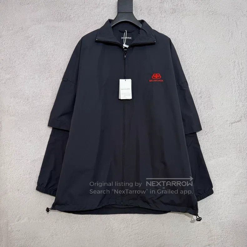 Balenciaga Balenciaga Logo Pattern Stand Collar Zipper Long Sleeve J Size US XS / EU 42 / 0 - 1 Thumbnail