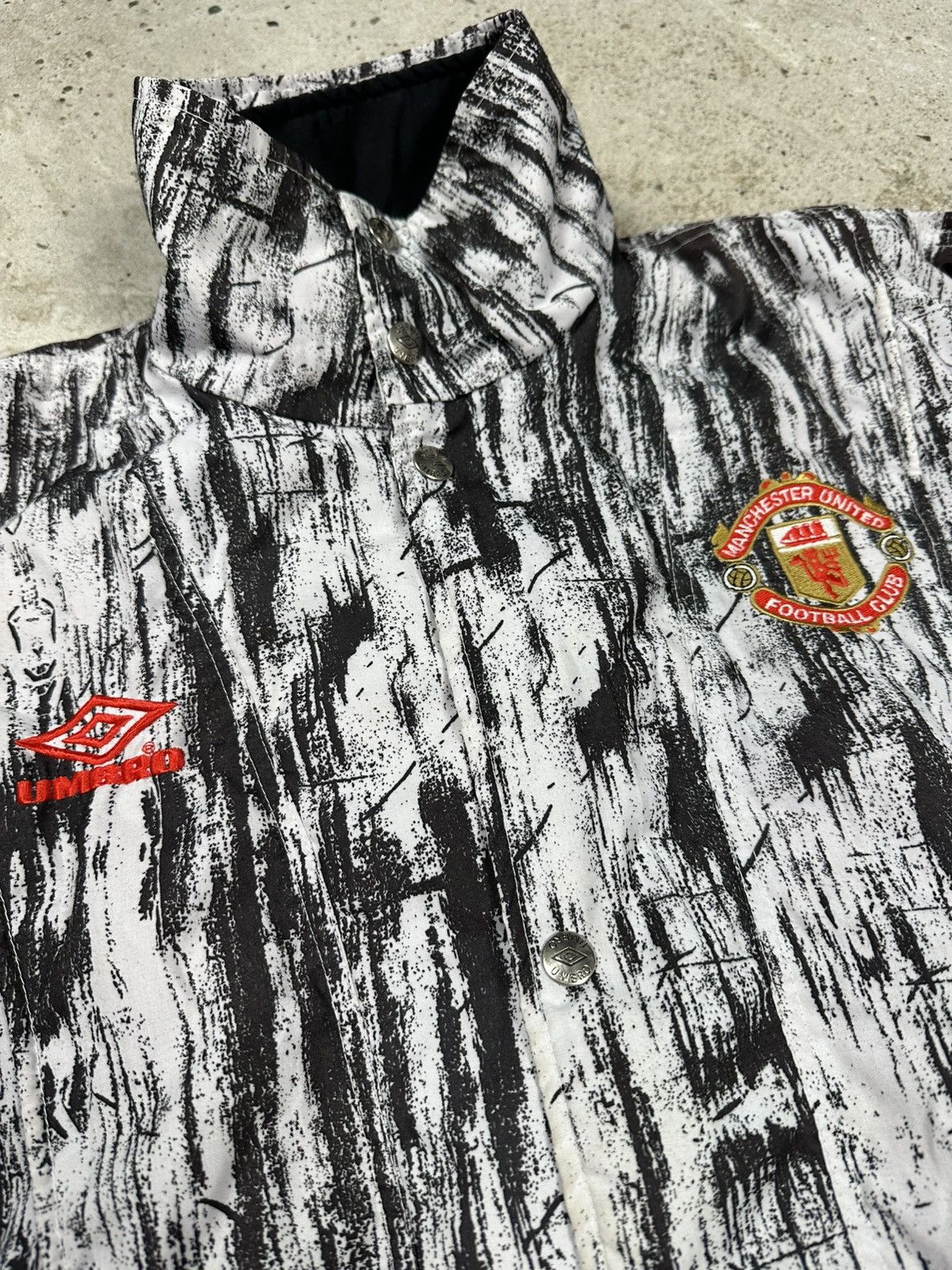 Umbro Vintage 90s Umbro x Manchester United Training Bomber Jacket Size US S / EU 44-46 / 1 - 5 Thumbnail