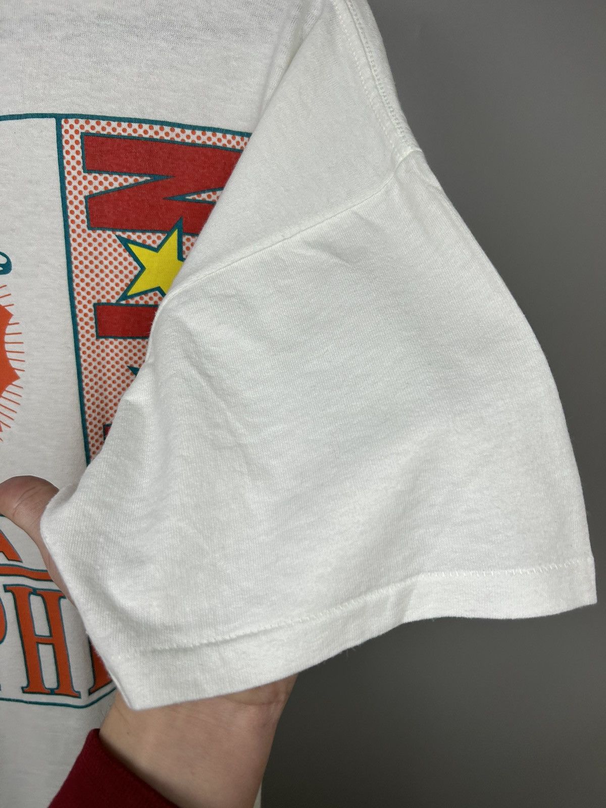 NFL Vintage 90s Miami Dolphins Nfl Team T shirt Size US XL / EU 56 / 4 - 5 Thumbnail
