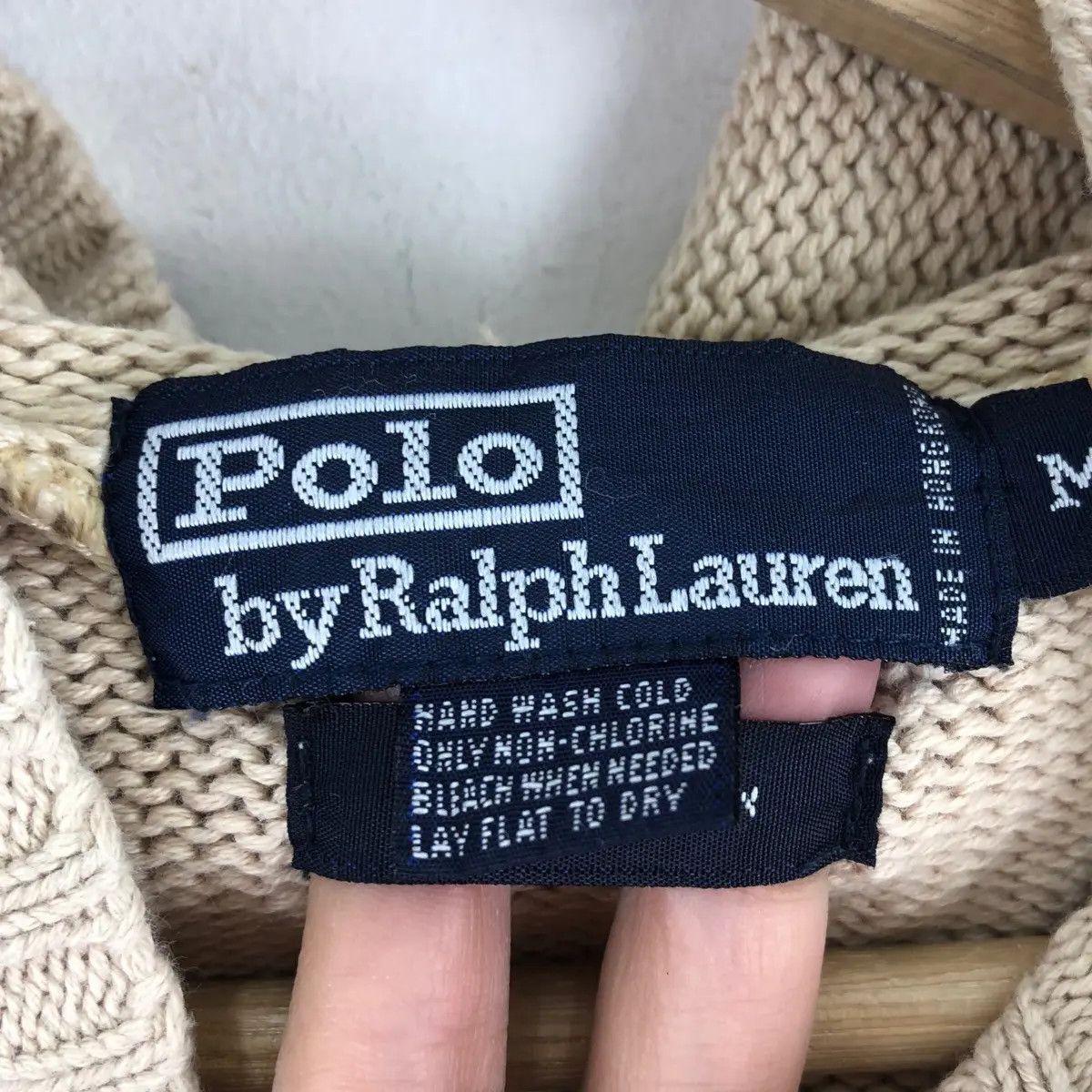 Polo Ralph Lauren Vtg POLO RALPH LAUREN Small Pony Knitwear Tank Top Hoodie Size M / US 6-8 / IT 42-44 - 6 Thumbnail