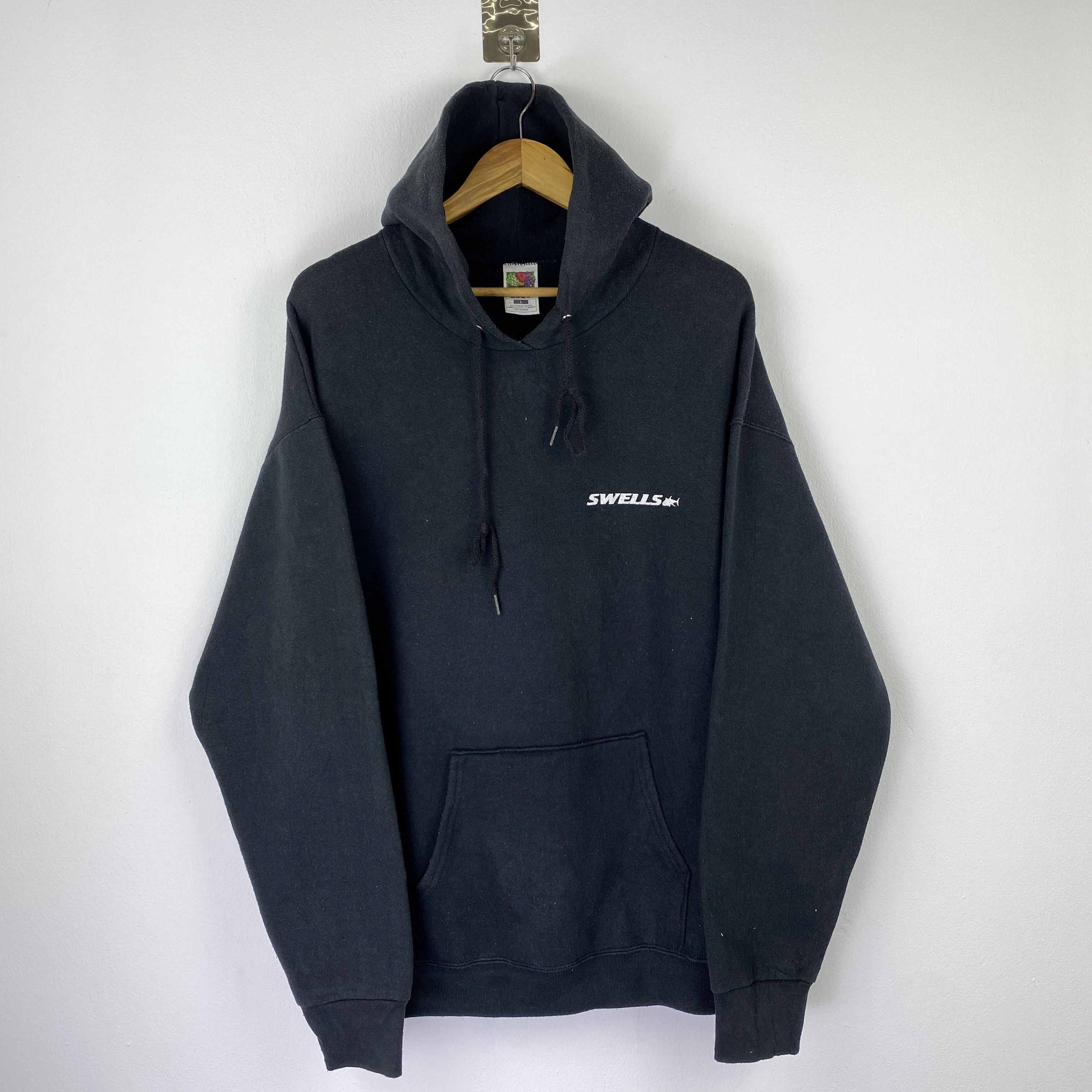 Fruit Of The Loom Vintage 90s Fruit Of The Loom Swells Hoodie SH0506 Size US L / EU 52-54 / 3 - 1 Thumbnail