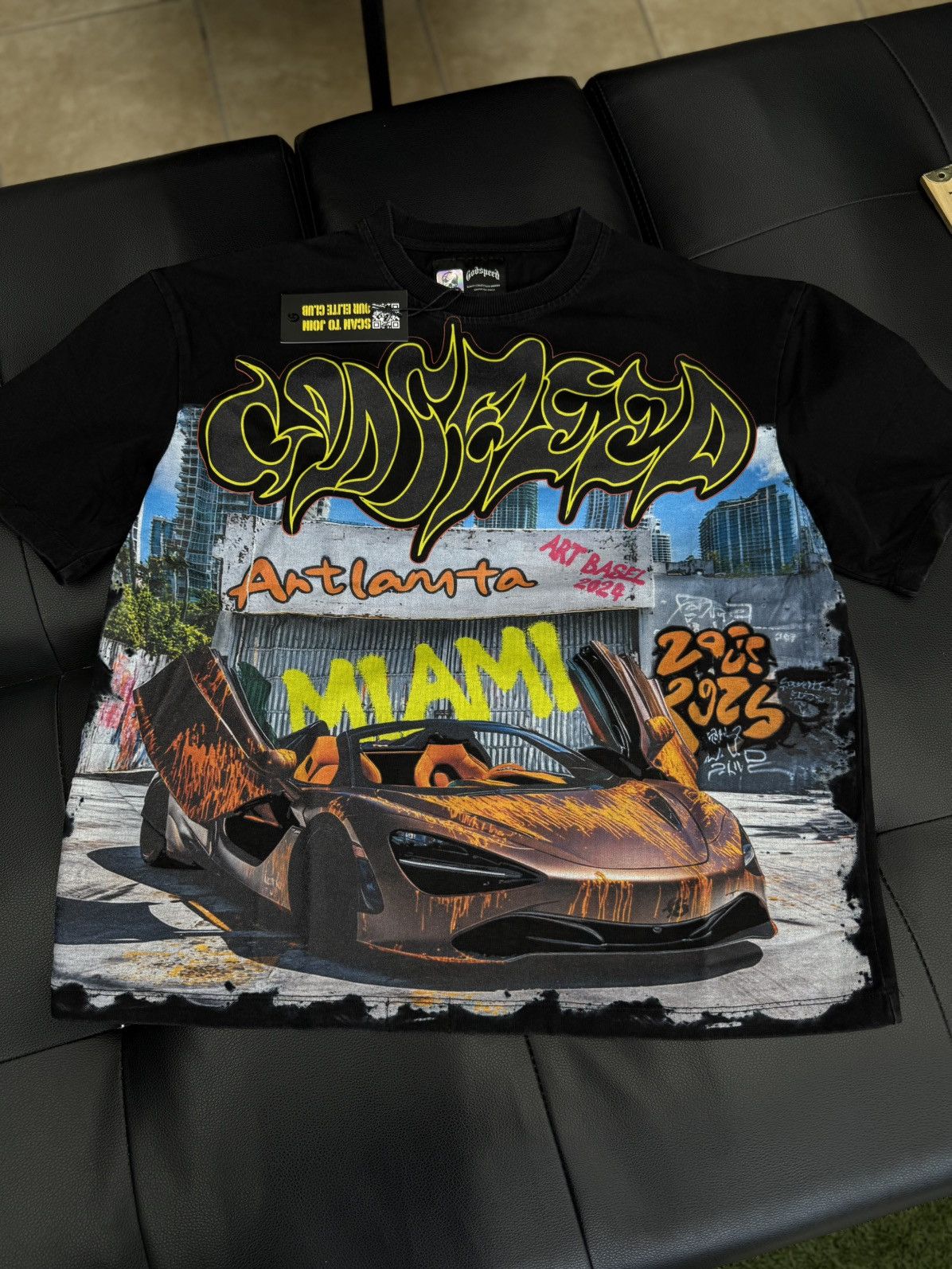Godspeed Godspeed Miami Lambo Tee Shirt Size XS (NEW) Size US XS / EU 42 / 0 - 1 Thumbnail