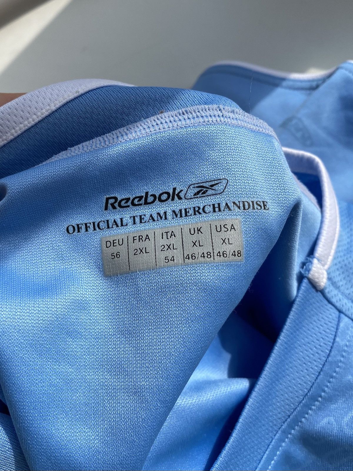 Reebok Manchester City Reebok Home Jersey Vintage Sky Blue XL Size US XL / EU 56 / 4 - 6 Thumbnail