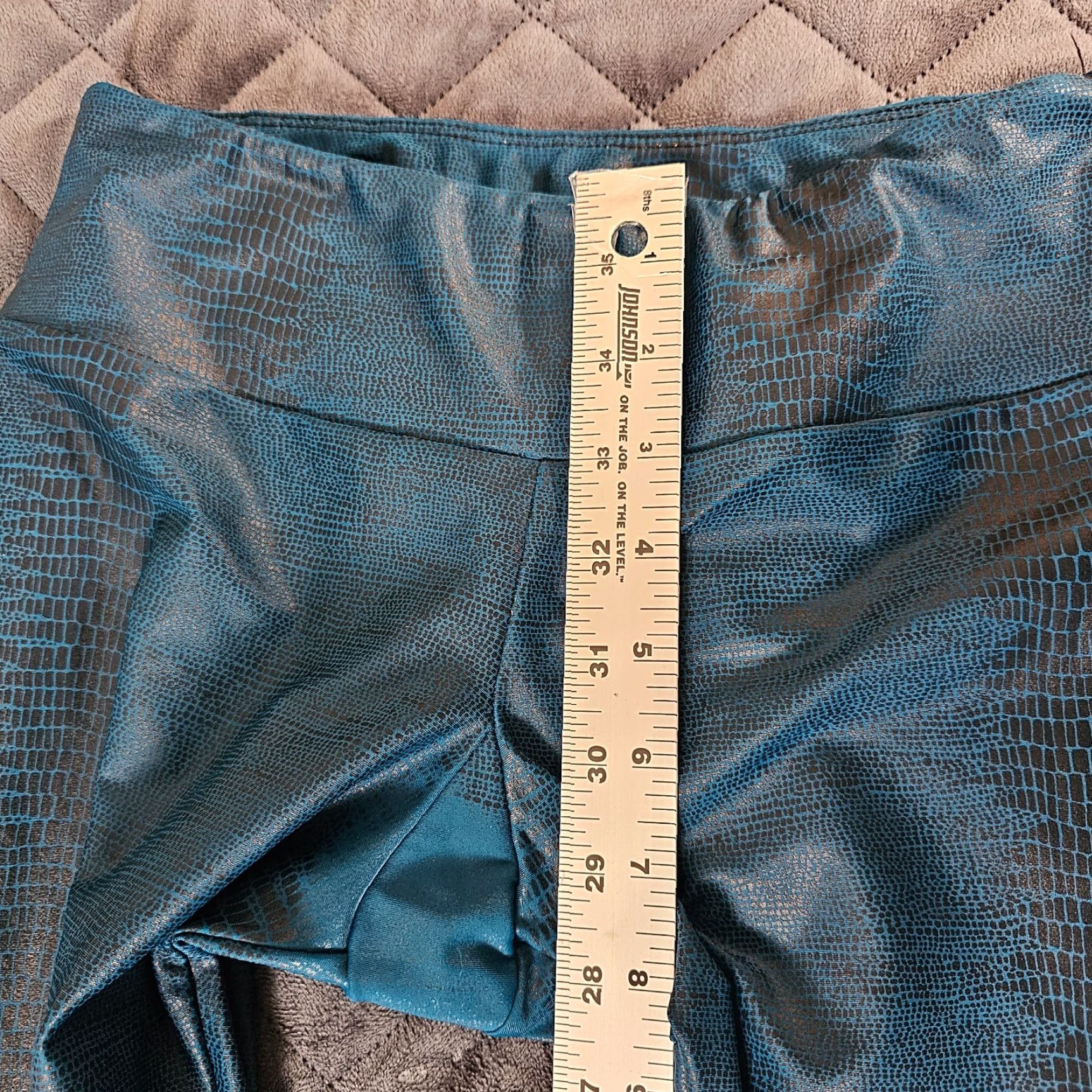 Vintage ONZIE Women's Leggings Athletic Mid Rise Workout Dark Blue Size XS Alligator Size 26" / US 2 / IT 38 - 6 Thumbnail