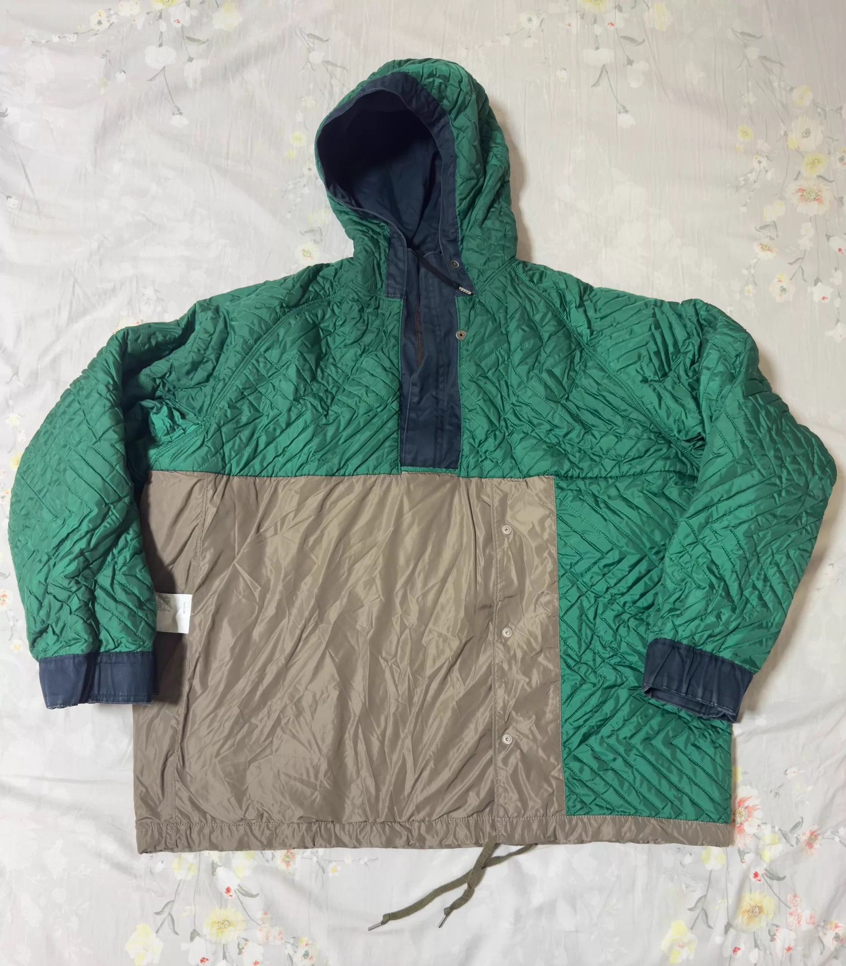 Kolor Kolor 22AW Paneled Colorblocked Jacket Blue Khaki M Size US M / EU 48-50 / 2 - 3 Thumbnail