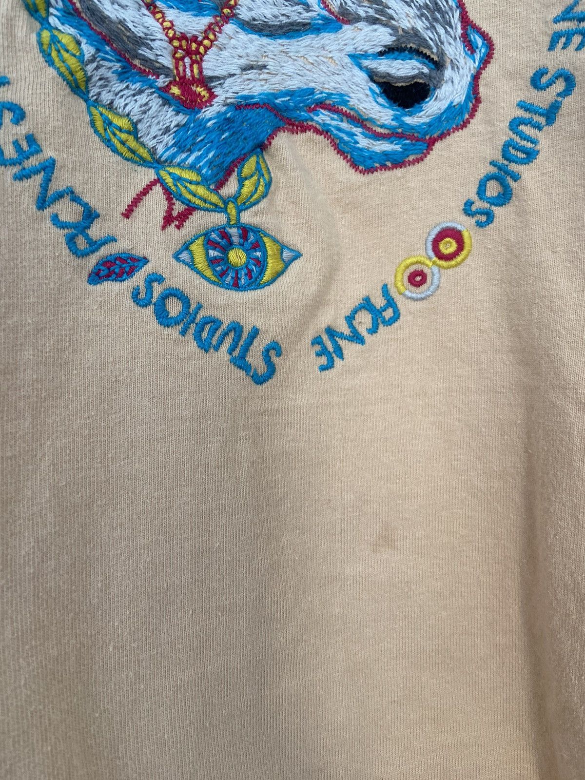 Acne Studios Psychedelic Deer Embroidery Tee Shirt Size US L / EU 52-54 / 3 - 3 Thumbnail