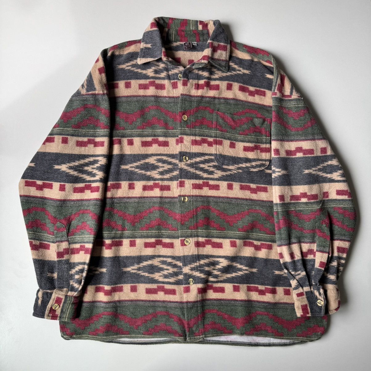 Polo Ralph Lauren × Vintage Vintage Flannel Aztec Cotton Shirt XL Ralph Lauren Style Size US XL / EU 56 / 4 - 6 Thumbnail