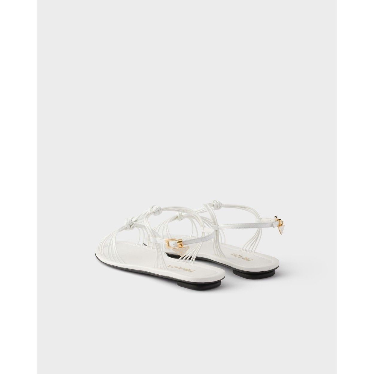 Prada PRADA $1170 White Patent Leather Sandals New & Authentic (Wo Size US 8.5 / IT 38.5 - 5 Thumbnail