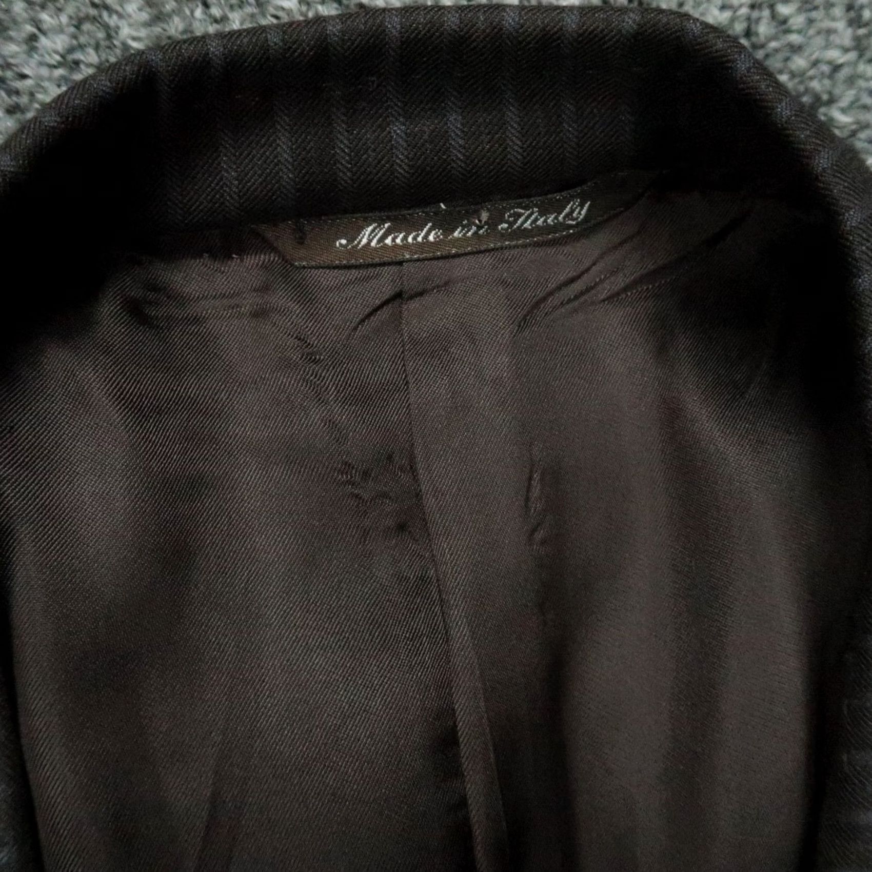 Canali VINTAGE Canali Blazer Mens 46R Gray Wool Striped Sport Coat Jacket Italy Size 46R - 3 Thumbnail