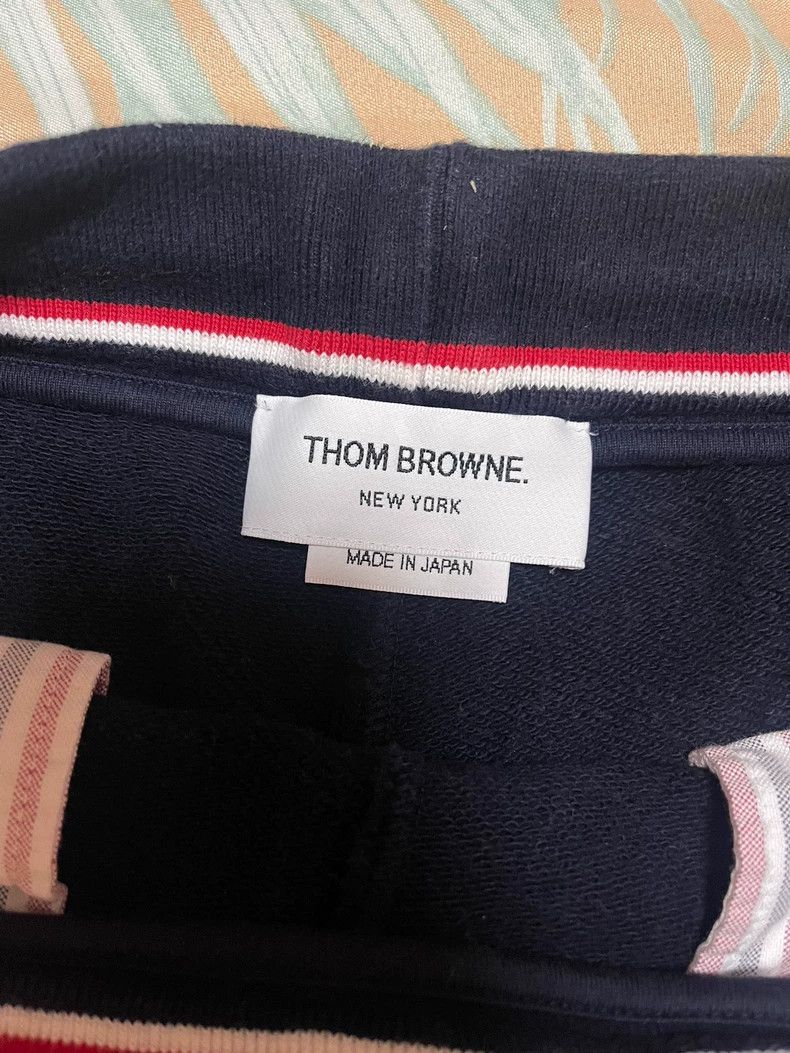 Thom Browne THOM BROWNE Classic Stripe Sweat Shorts - dmc Size US 30 / EU 46 - 1 Thumbnail