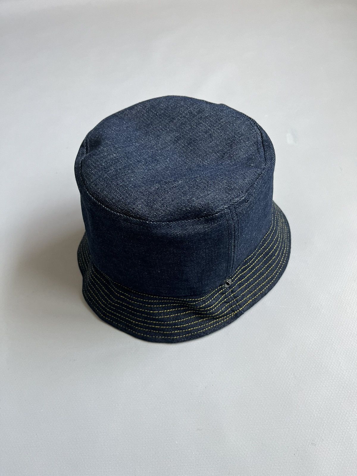 Jean Paul Gaultier Jean Paul Gaultier Pour Vous Blue Denim Bucket Hat Size ONE SIZE - 2 Thumbnail