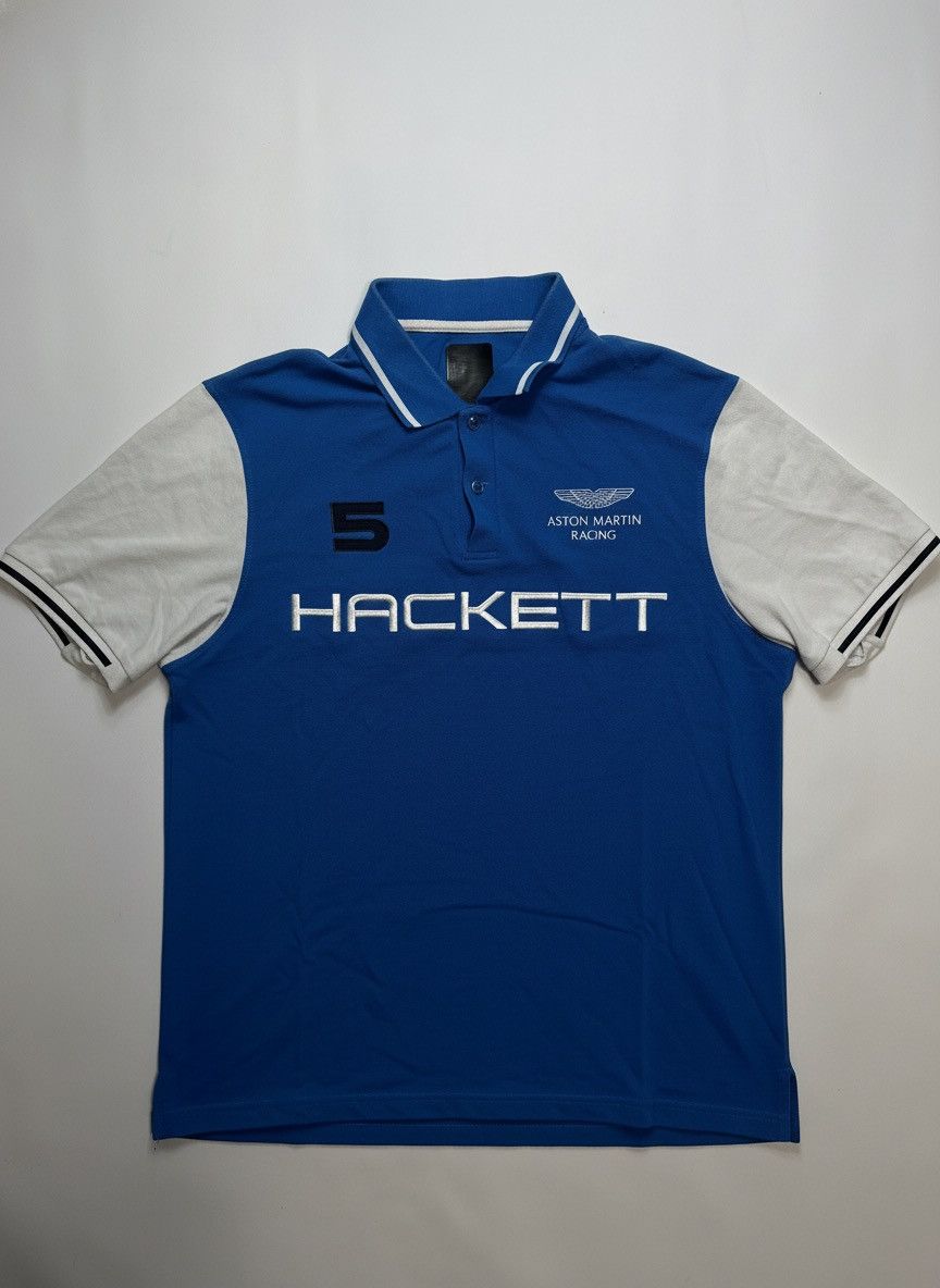 Hackett VINTAGE Hackett Aston Martin F1 Racing Polo XL Size US XL / EU 56 / 4 - 1 Thumbnail