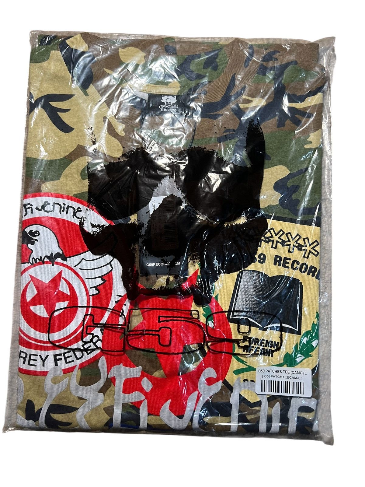 G59 Records G59 PATCHES TEE (CAMO) L Size US L / EU 52-54 / 3 - 1 Thumbnail