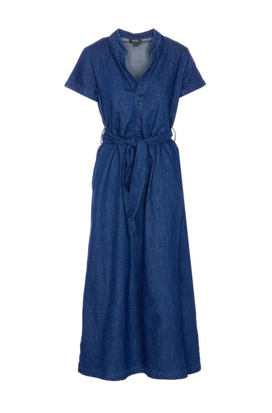 A.P.C. A.P.C. Women Mid Skirts COHAL F35040 IAI Blue Size S / US 4 / IT 40 - 1 Thumbnail