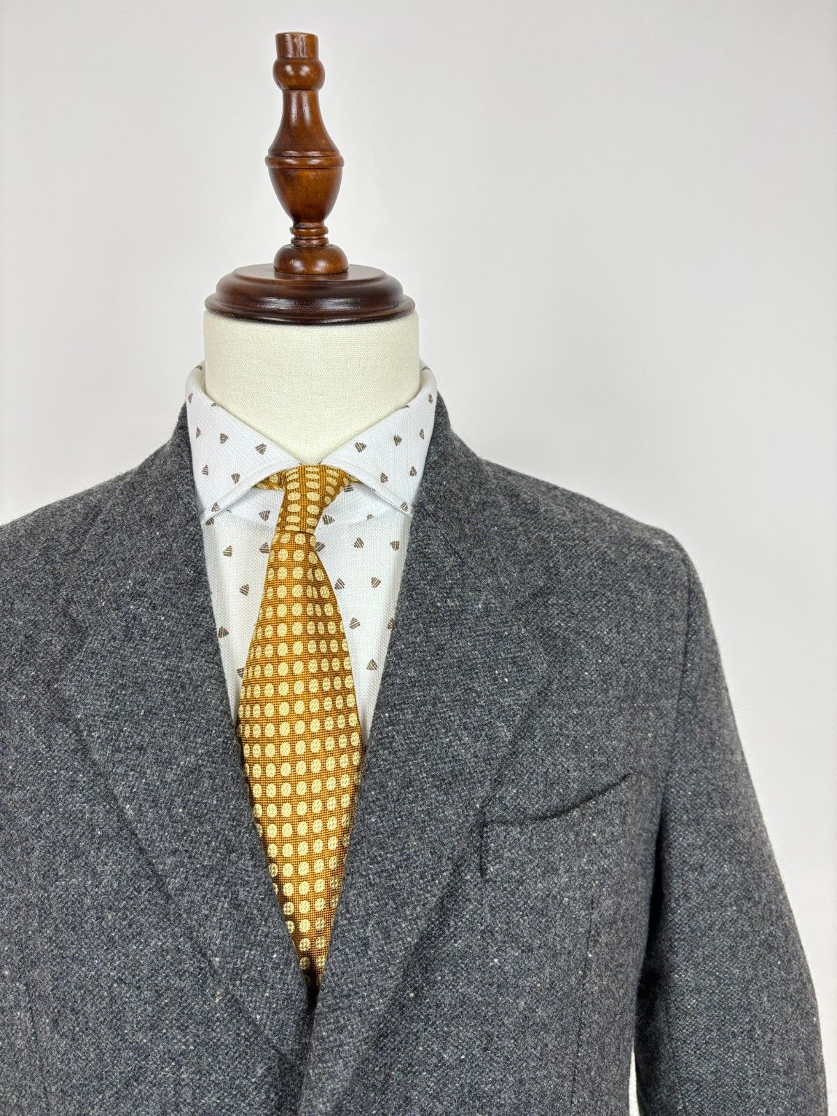 Other 7d Collection Twentyfour Wool Melange Grey Blazer Jacket Size 40R - 3 Thumbnail
