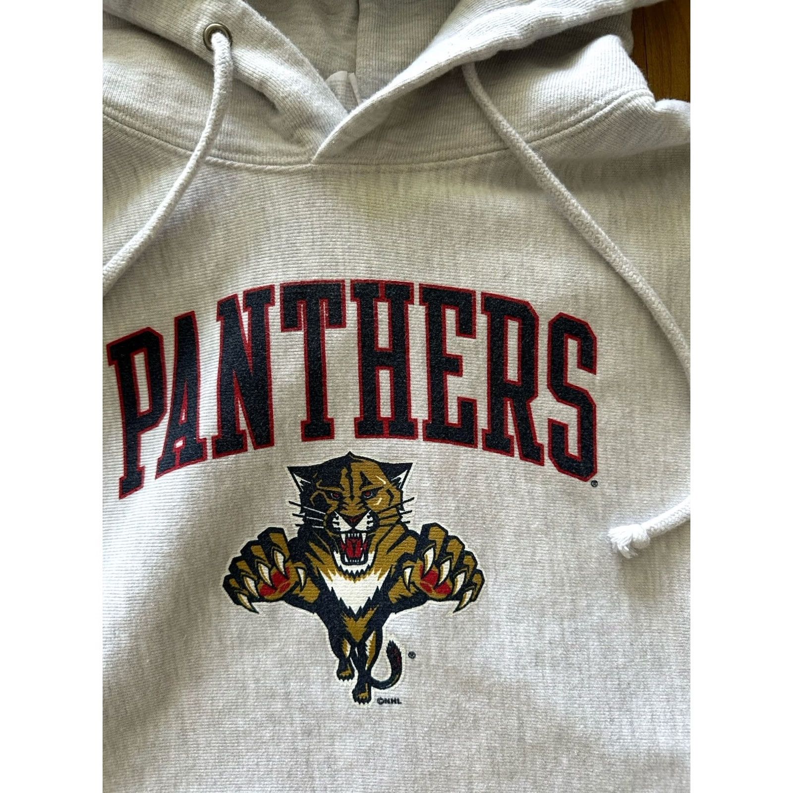 Champion VINTAGE Y2K Champion Florida Panthers NHL Reversible Weave Hoodie Size L Gray Men’s Pullover Sweater Size US L / EU 52-54 / 3 - 2 Thumbnail