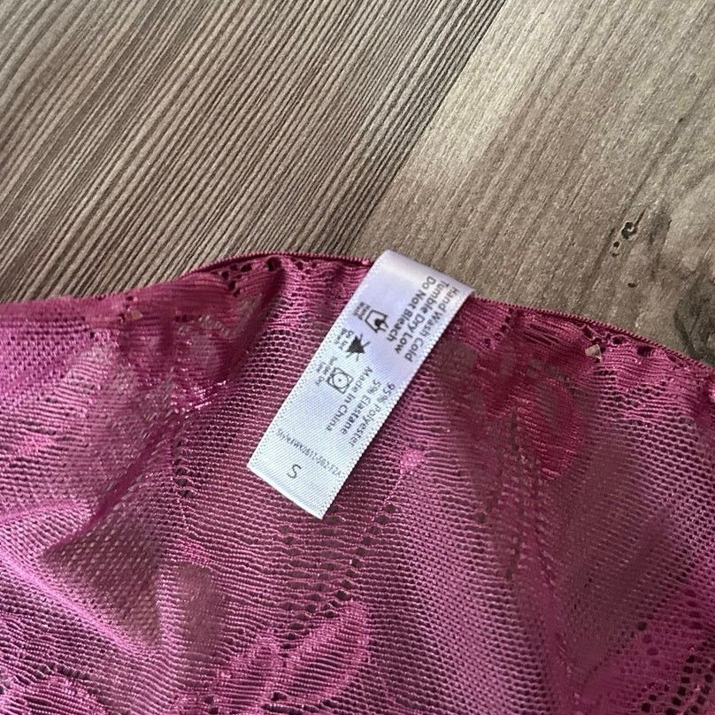 Other no brand purple lace bralette slip top Size S / US 4 / IT 40 - 3 Thumbnail