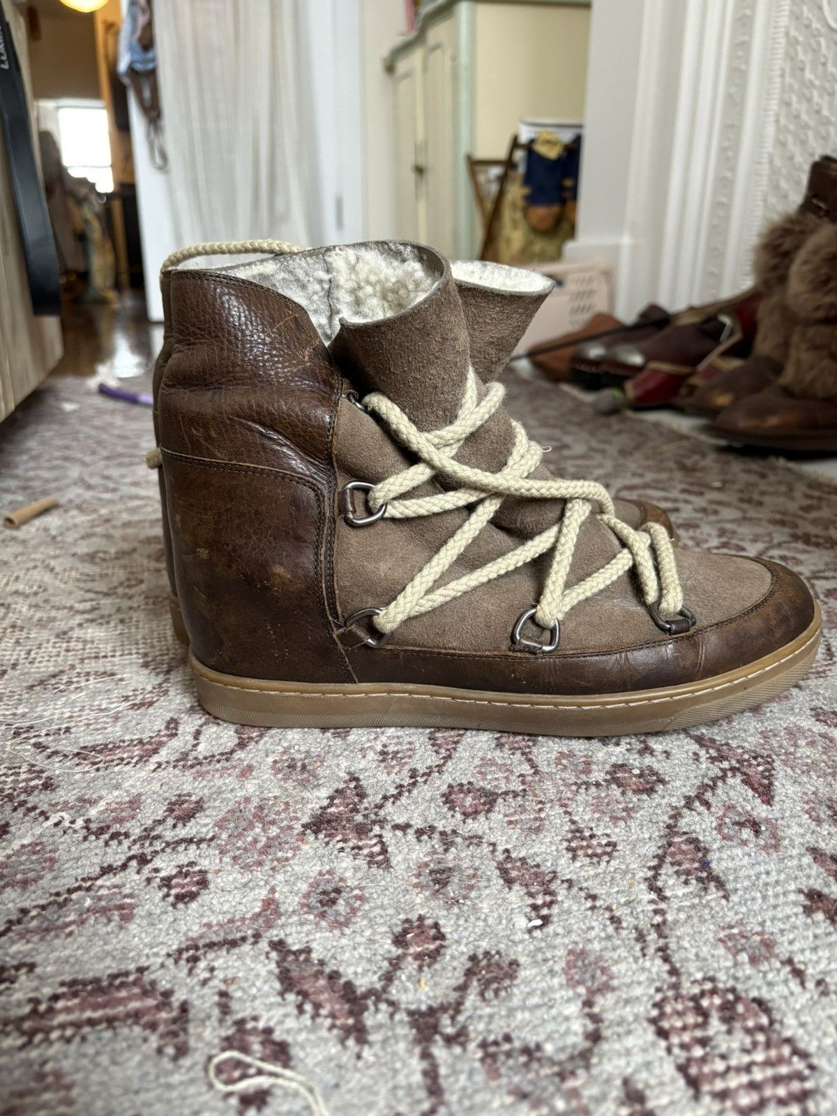 Isabel Marant Isabelle marant high top wedged sneakers Size US 8.5 / IT 38.5 - 4 Thumbnail