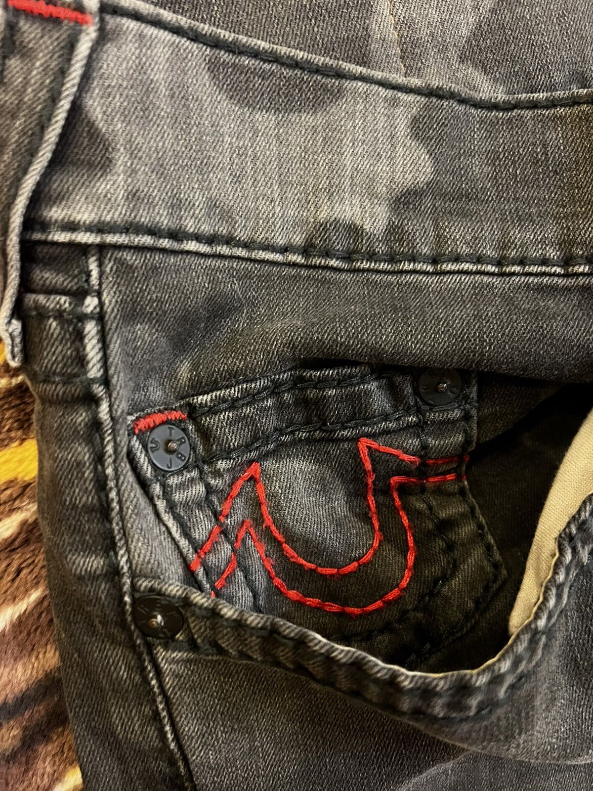 True Religion × Vintage True Religion Camo Horseshoe Biker Jeans Size US 40 / EU 56 - 10 Thumbnail