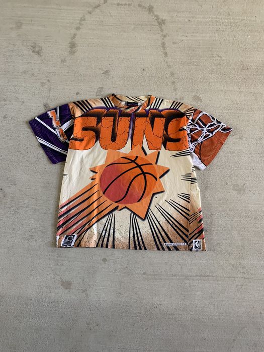 Vintage Vintage 1990s 90s Phoenix Suns Magic Johnson Aop T Shirt Grailed