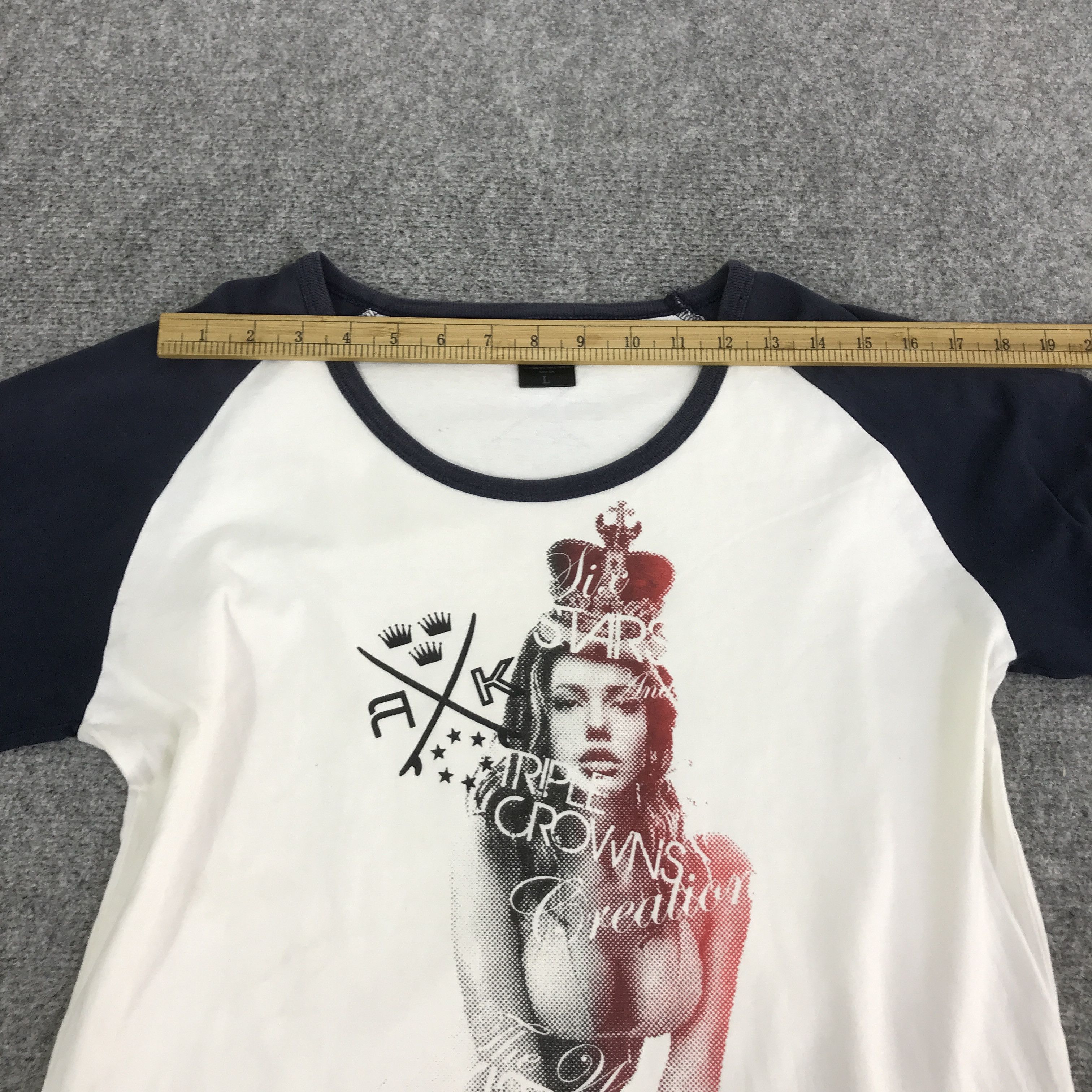 Japanese Brand a.k long woman sexy design sleeve t-shirt K117B6 Size US L / EU 52-54 / 3 - 6 Thumbnail