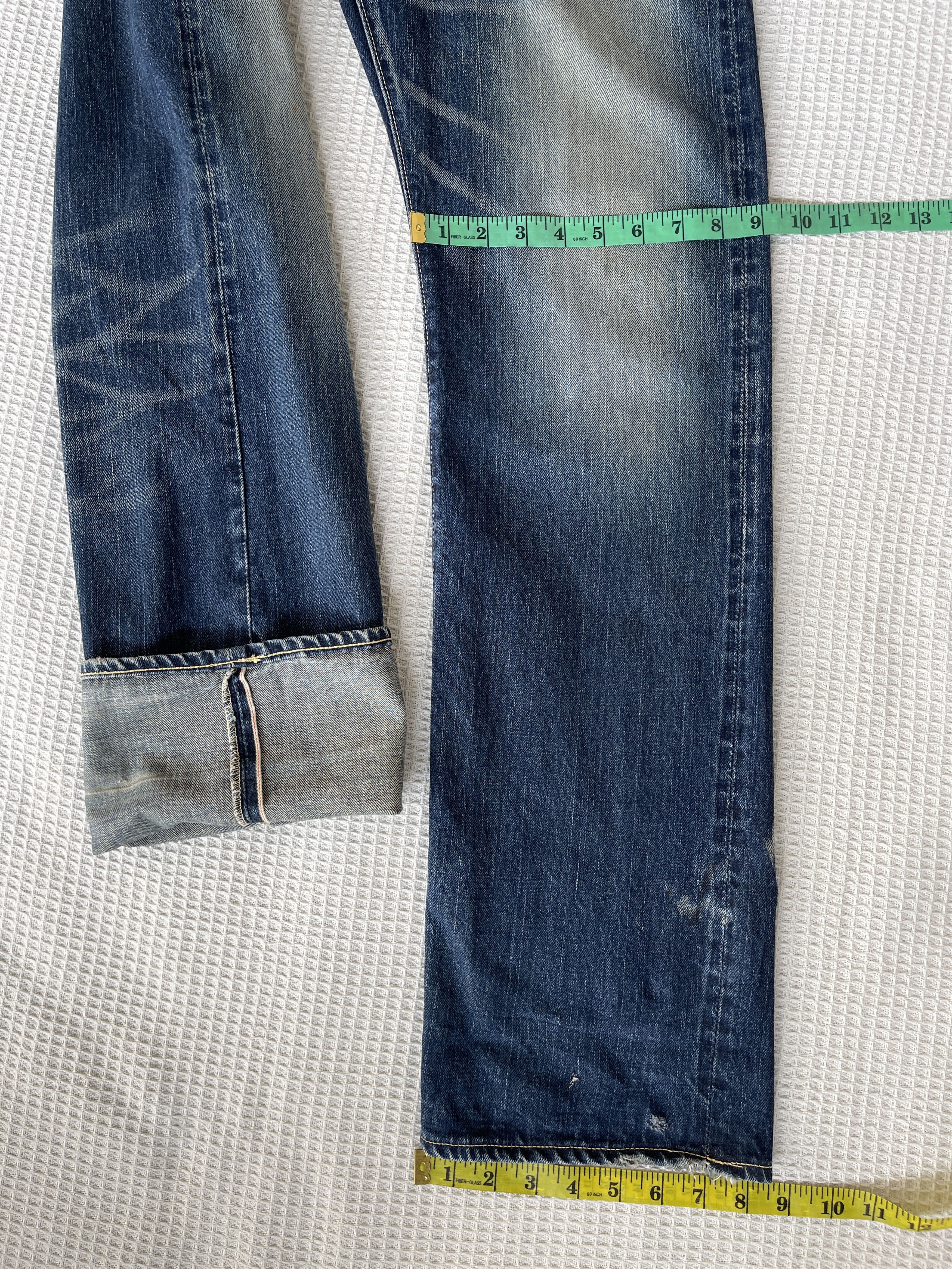 Kapital Vintage’90s🔥ETERNAL By Kapital🔥Distressed Selvedge Denim Size US 32 / EU 48 - 7 Thumbnail