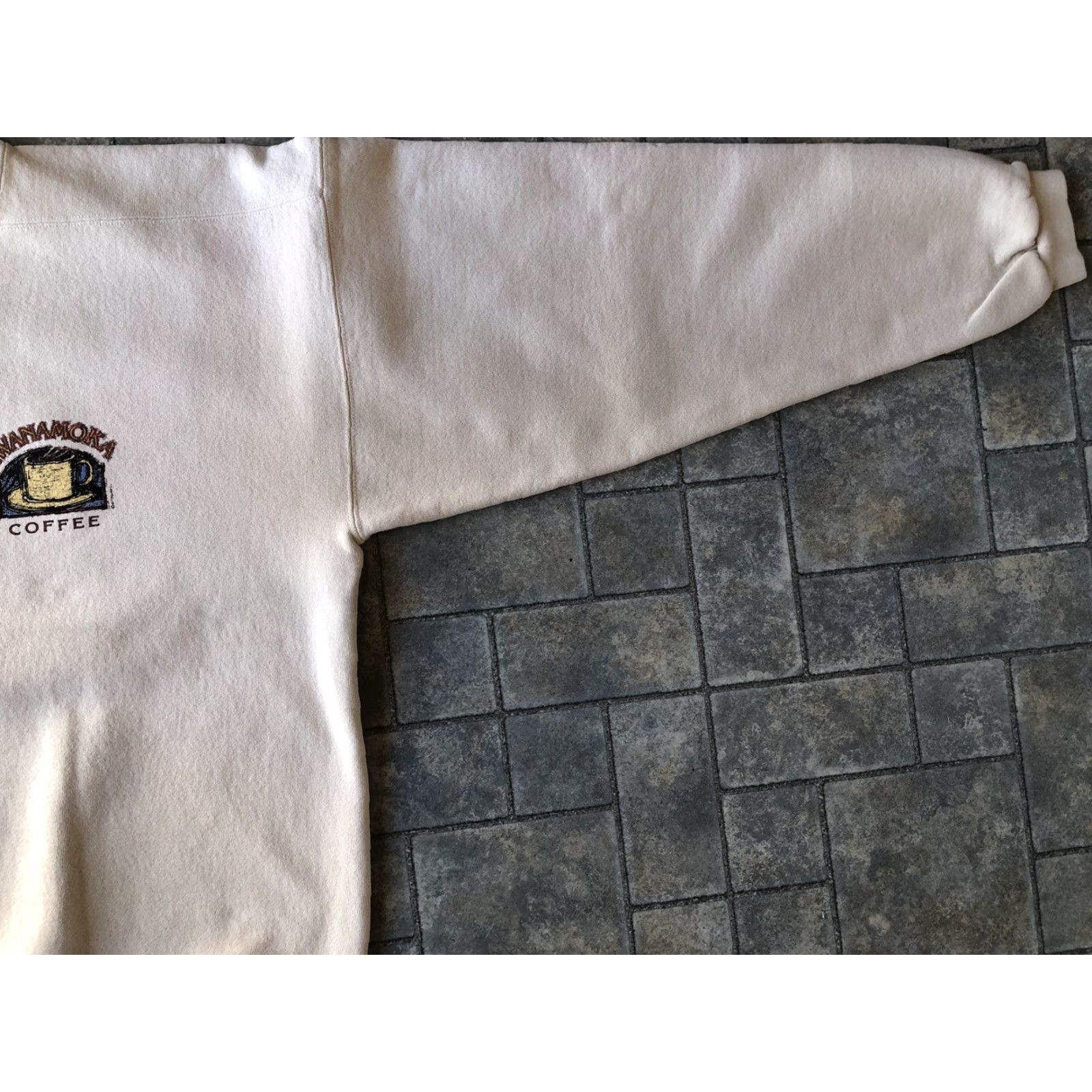 Vintage VINTAGE Crazy Shirts Shirt XL Mens USA Beige Long Sleeve Logo Very Good Iwanamoka Coffee Made In USA Size US XL / EU 56 / 4 - 6 Thumbnail