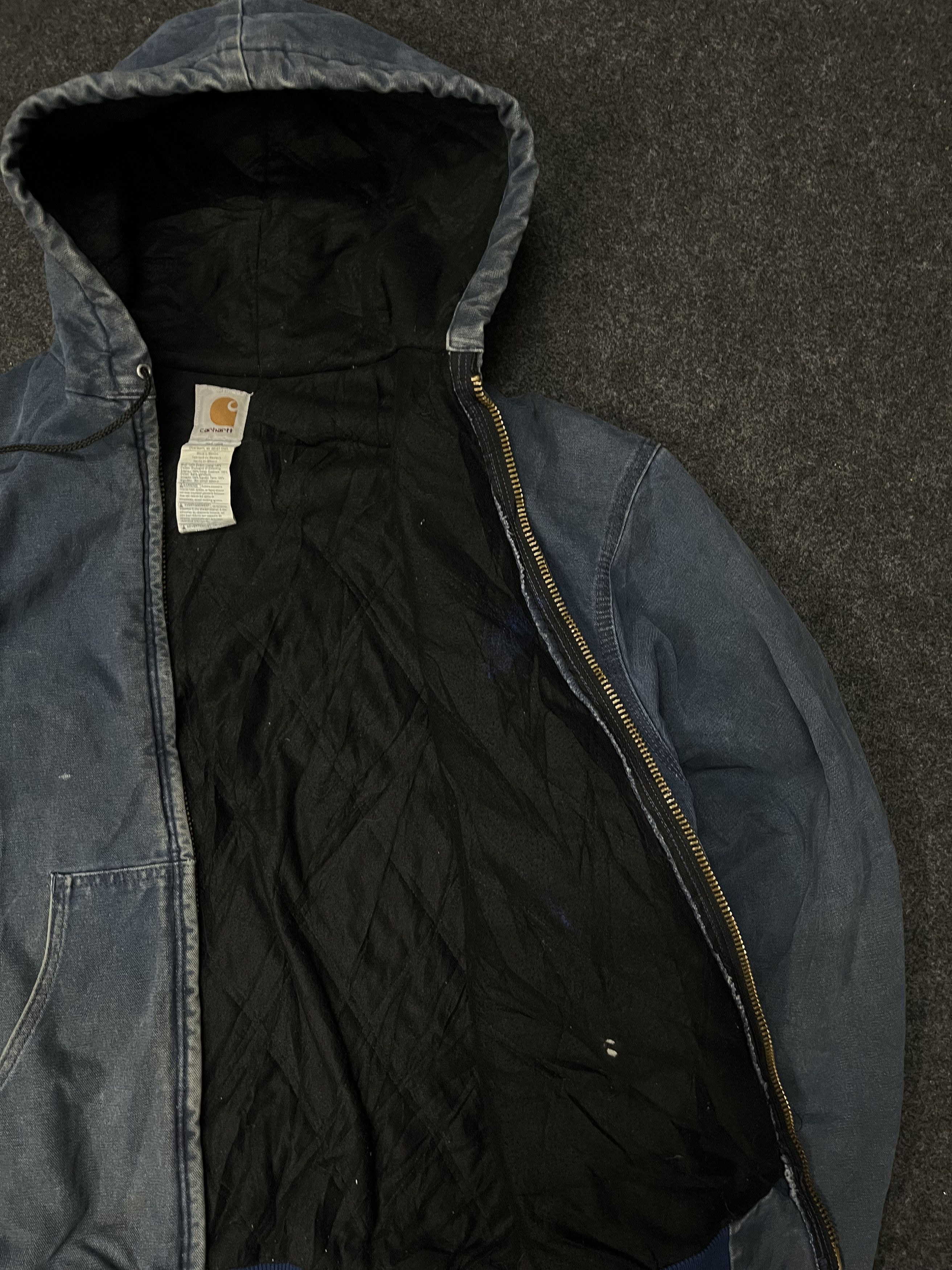Carhartt × Vintage RARE💥 90’s Vintage Carhartt Active Jacket Blue J68 BLU Size US L / EU 52-54 / 3 - 9 Thumbnail