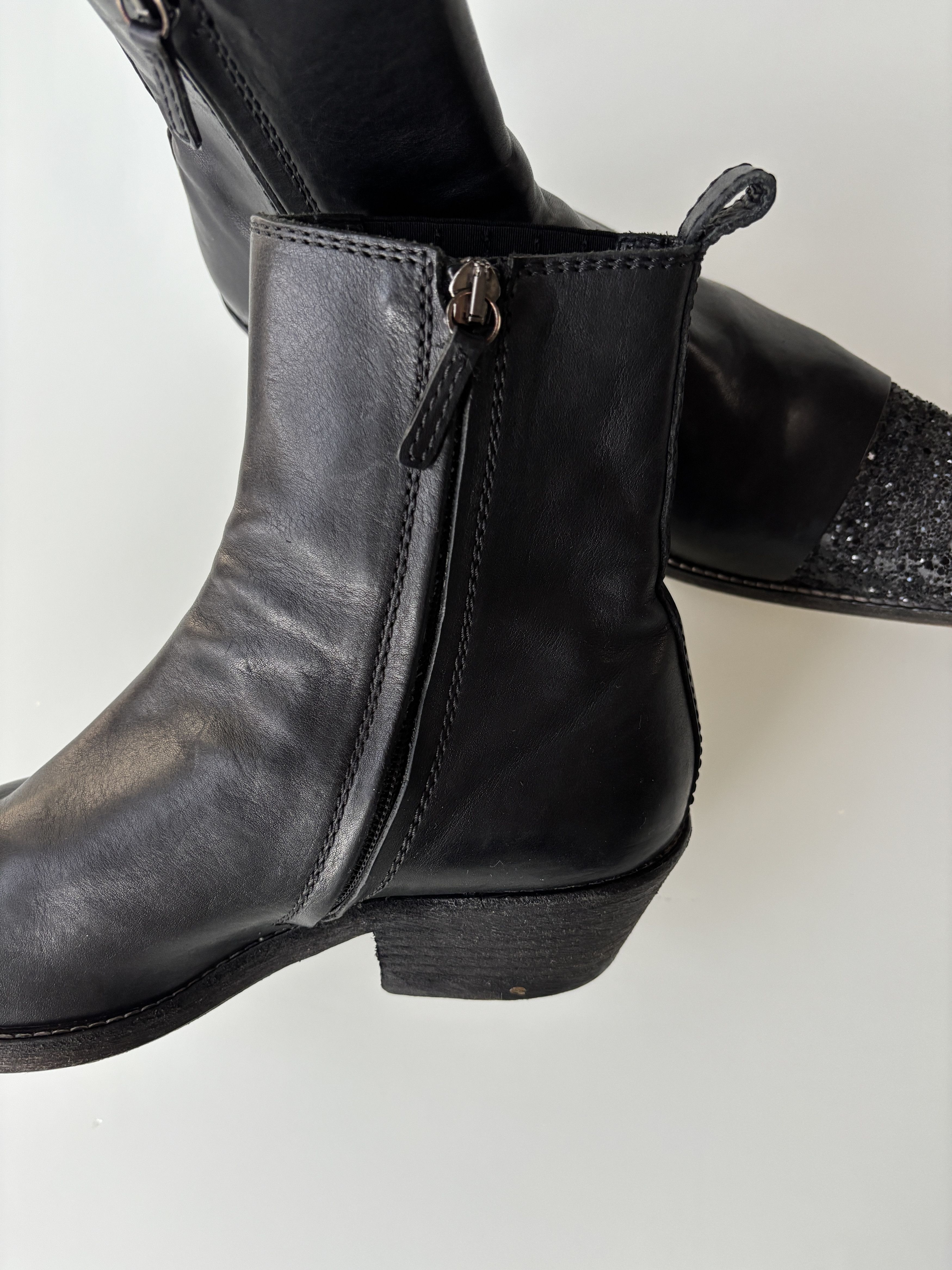 Haider Ackermann Haider Ackermann AW16 Glitter Western Boots Size US 8 / EU 41 - 5 Thumbnail