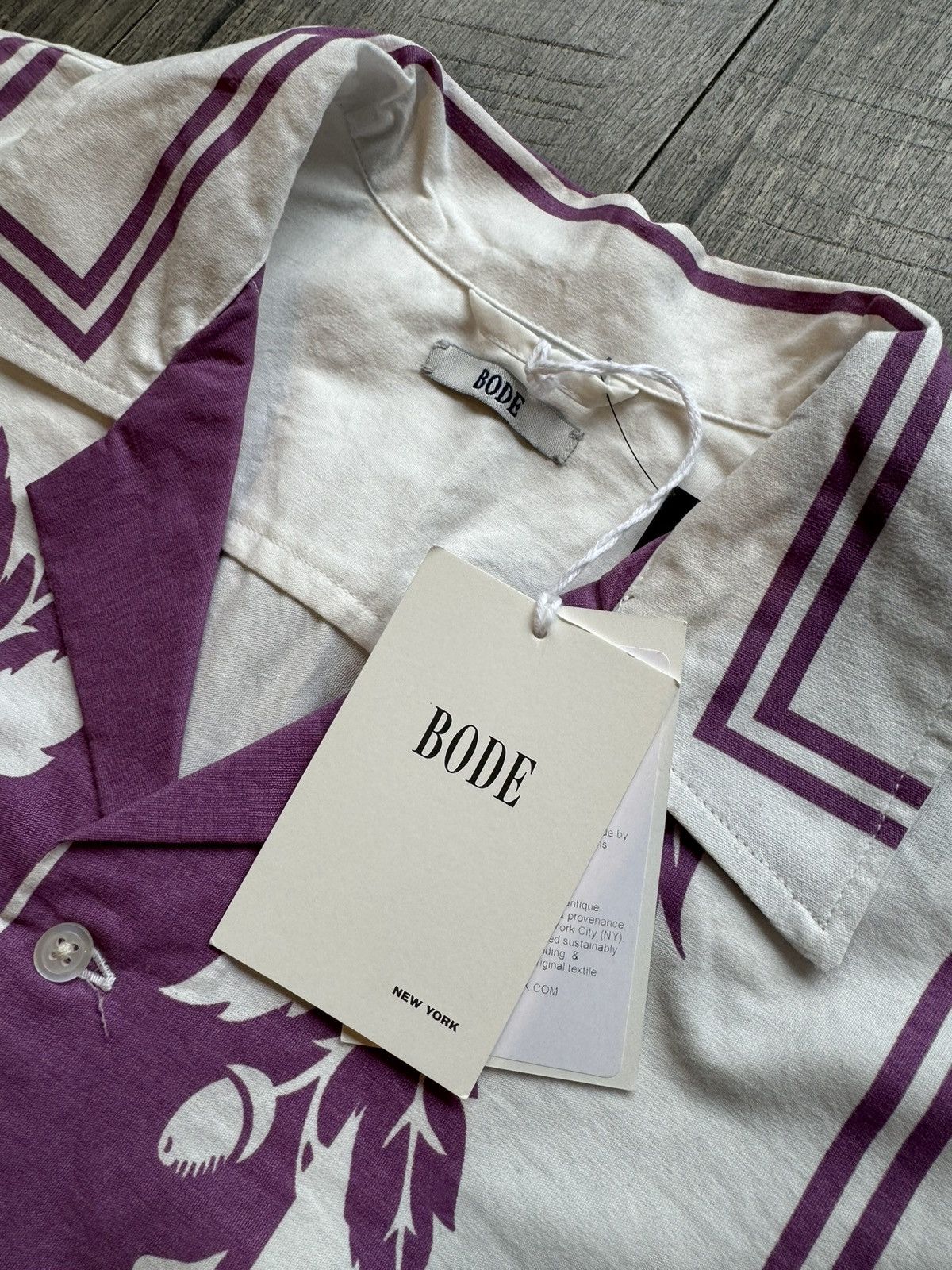 Bode Bode Inverse Acorn SS Button Up Shirt FW22 New - M/L Size US L / EU 52-54 / 3 - 3 Thumbnail