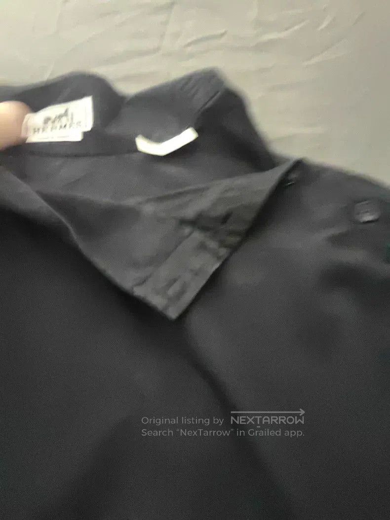 Hermes Hermes size 39 Shirt with round neck and side buttons Size S / US 4 / IT 40 - 3 Thumbnail