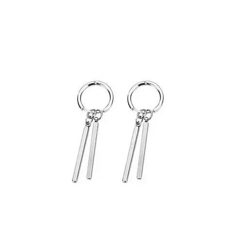 Other Spinner Stainless Steel Hoop Earrings Size ONE SIZE - 4 Thumbnail