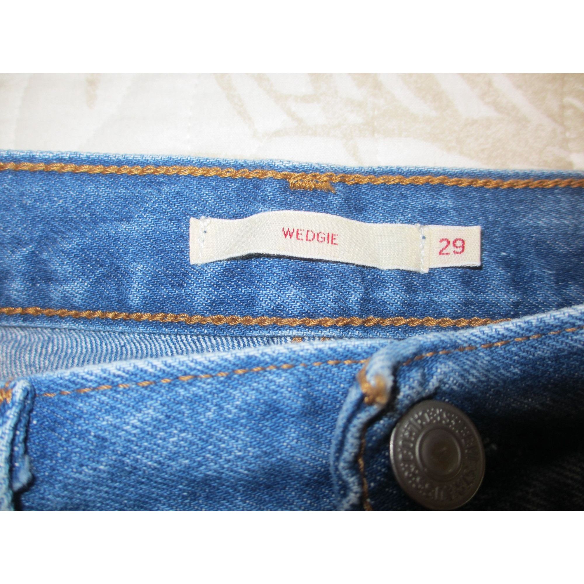 Levi's Levis Premium Wedgie Fit Distressed Jeans Size 29 High-Rise Size 29" - 5 Thumbnail