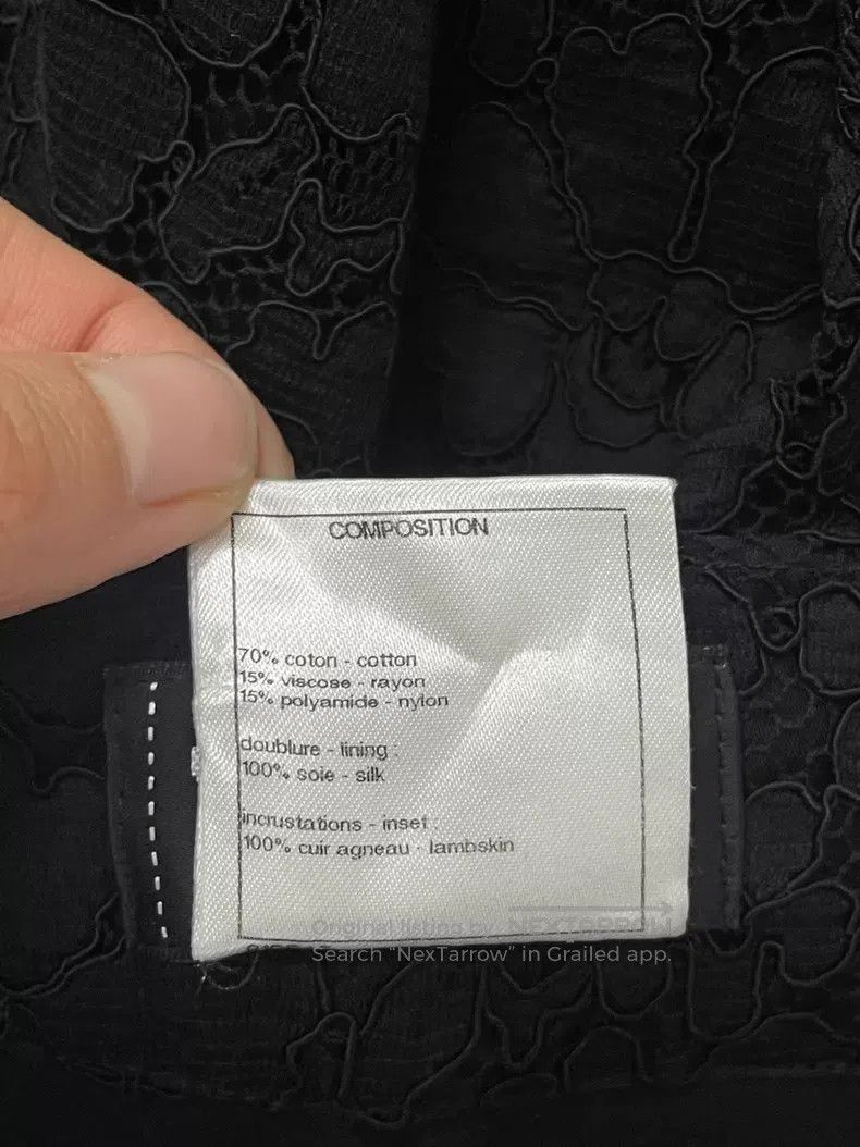 Chanel Chanel Black lace wide-leg trousers Size 25" / US 0 / IT 36 - 5 Thumbnail