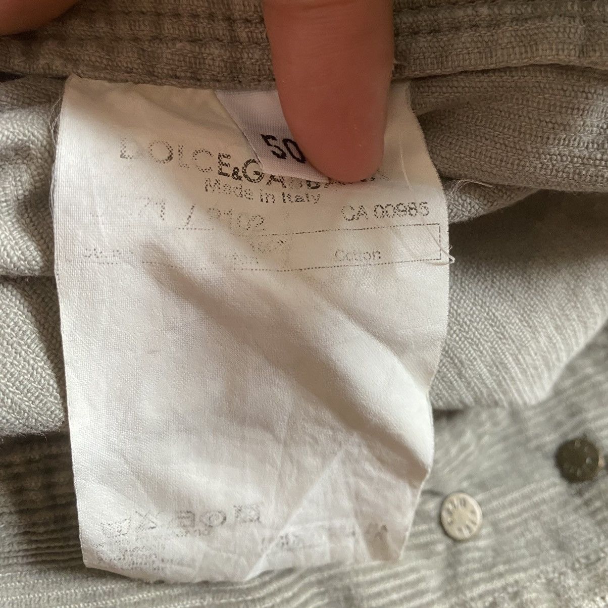 Dolce & Gabbana 2000’s Dolce And Gabbana Corduroy Jacket Size US M / EU 48-50 / 2 - 7 Thumbnail