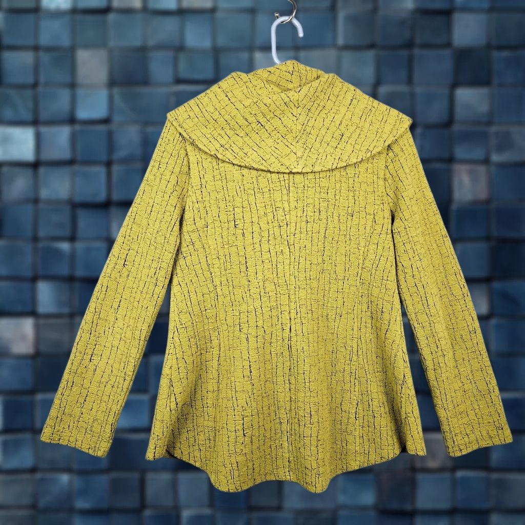 Habitat Habitat Jacket Women's XS Yellow Asymmetrical Zip Cotton Blend Textured Casual All Seasons Shirt? Size XS / US 0-2 / IT 36-38 - 1 Thumbnail