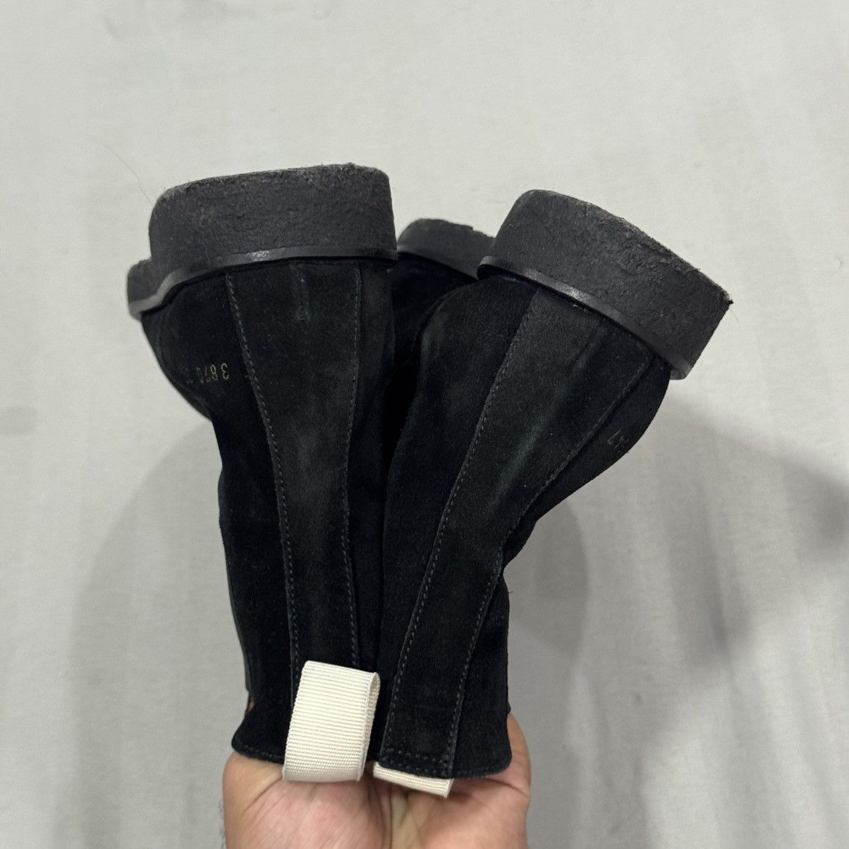 Common Projects Common Projects Women’s Chelsea Boots - Black Suede Size US 7 / IT 37 - 15 Thumbnail