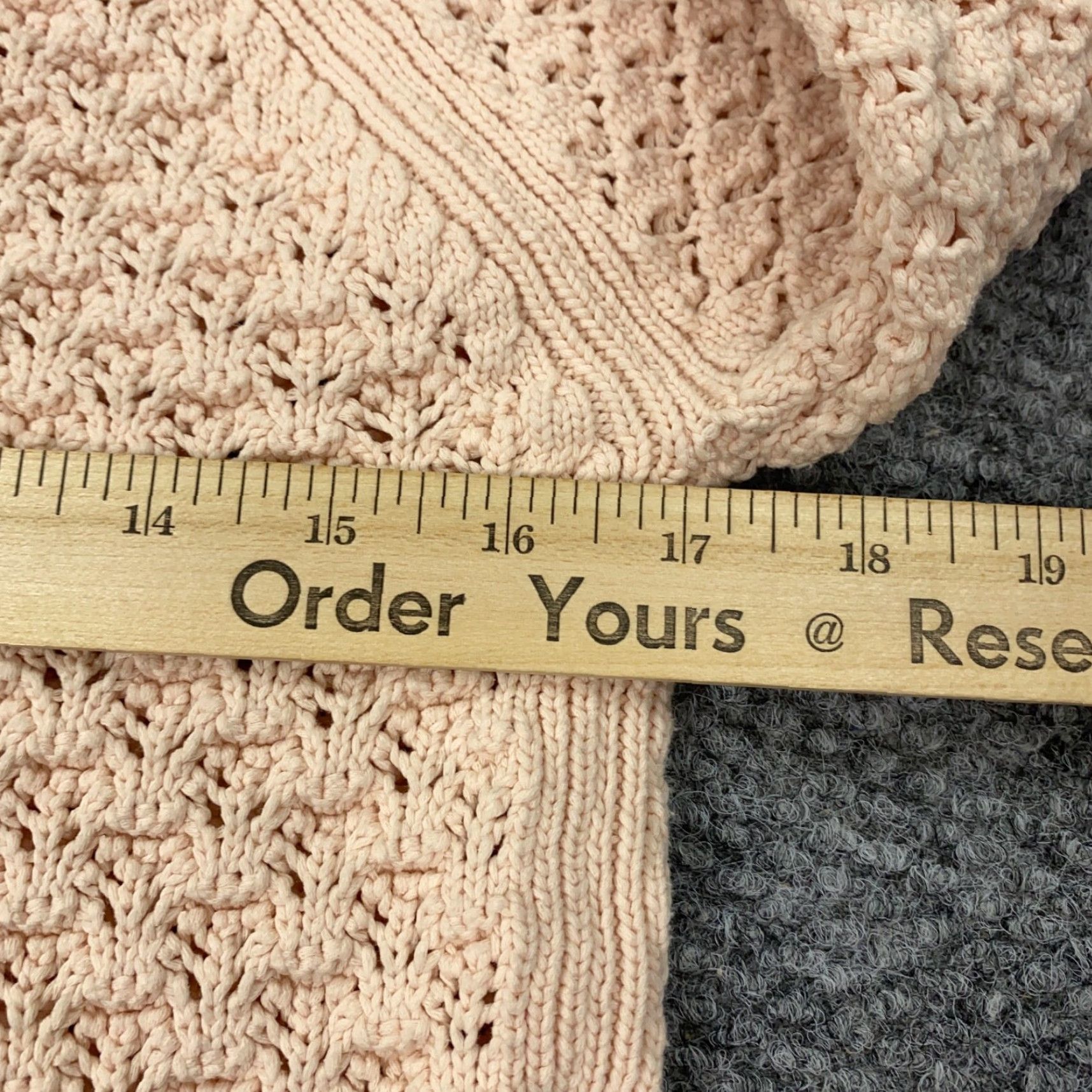 Loft LOFT Sweater Women Small Light Pink Open Knit Scalloped Hem Pullover Size S / US 4 / IT 40 - 8 Thumbnail