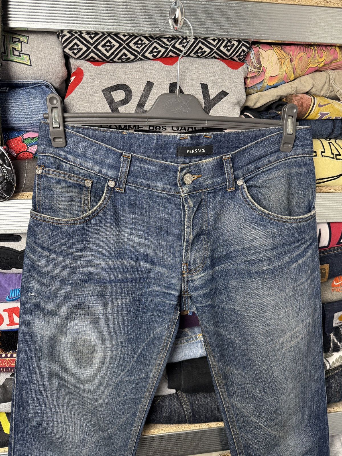 Versace Luxury Opium Versace Metal Medusa Denim Vintage Jeans Pants Size US 34 / EU 50 - 3 Thumbnail