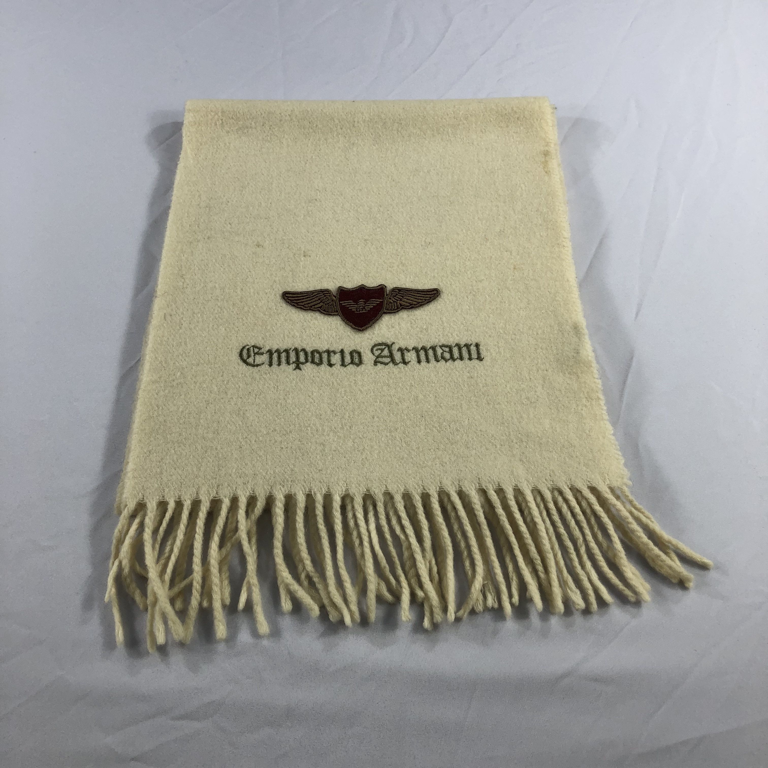 Emporio Armani Emporio Armani Wool Scarf Muffler V1034 Size ONE SIZE - 2 Thumbnail